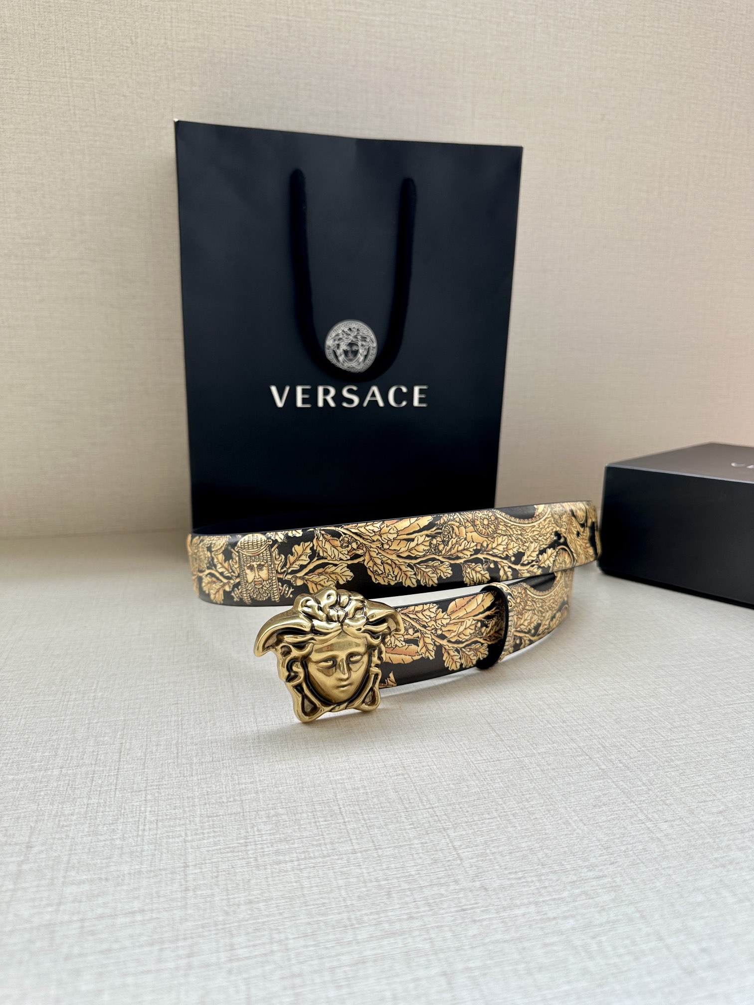 Versace Basic Belt Cow Leather S-m-l
