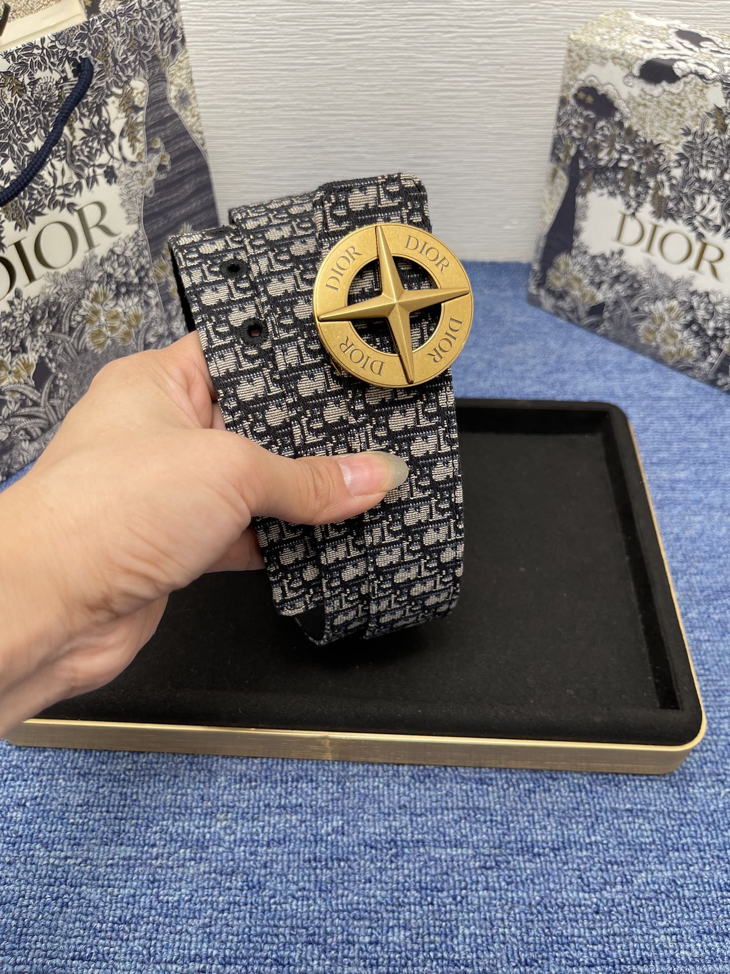 Dior Male Pin Buckle Belt Black Adjustable M