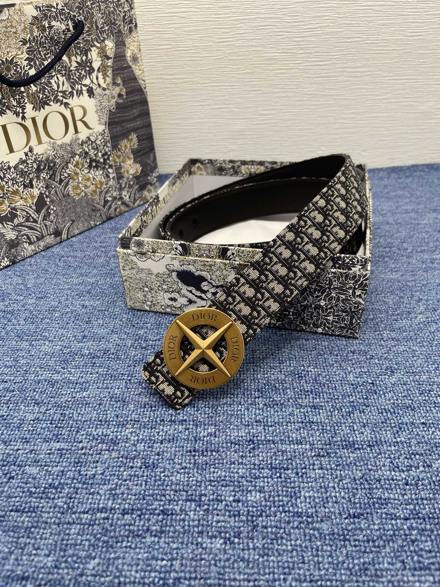 Dior Male Pin Buckle Belt Black Adjustable M