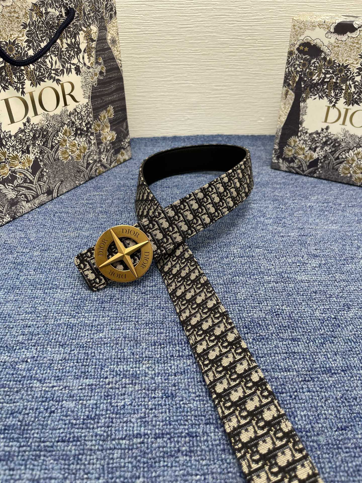 Dior Male Pin Buckle Belt Black Adjustable M