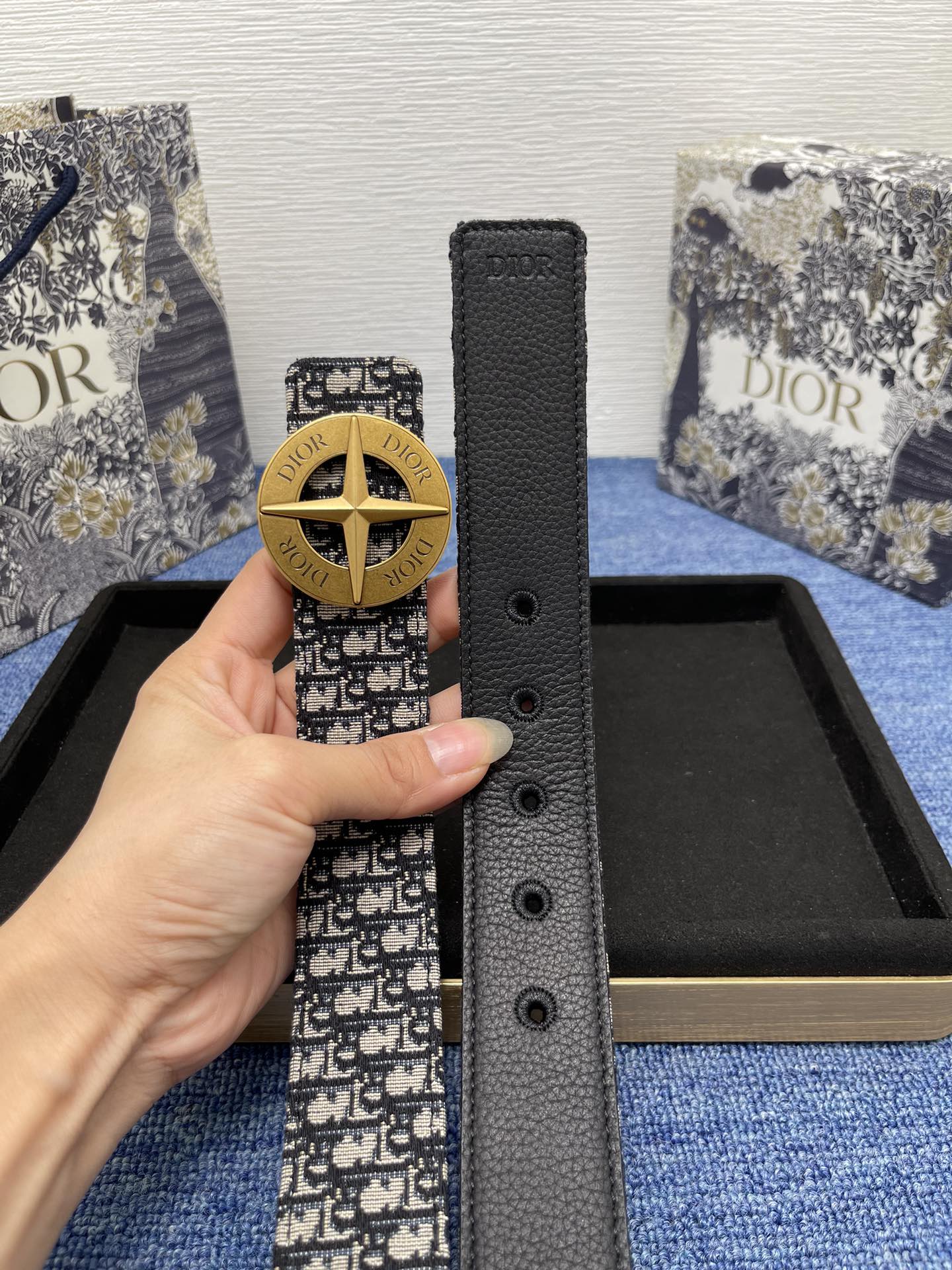 Dior Male Pin Buckle Belt Black Adjustable M