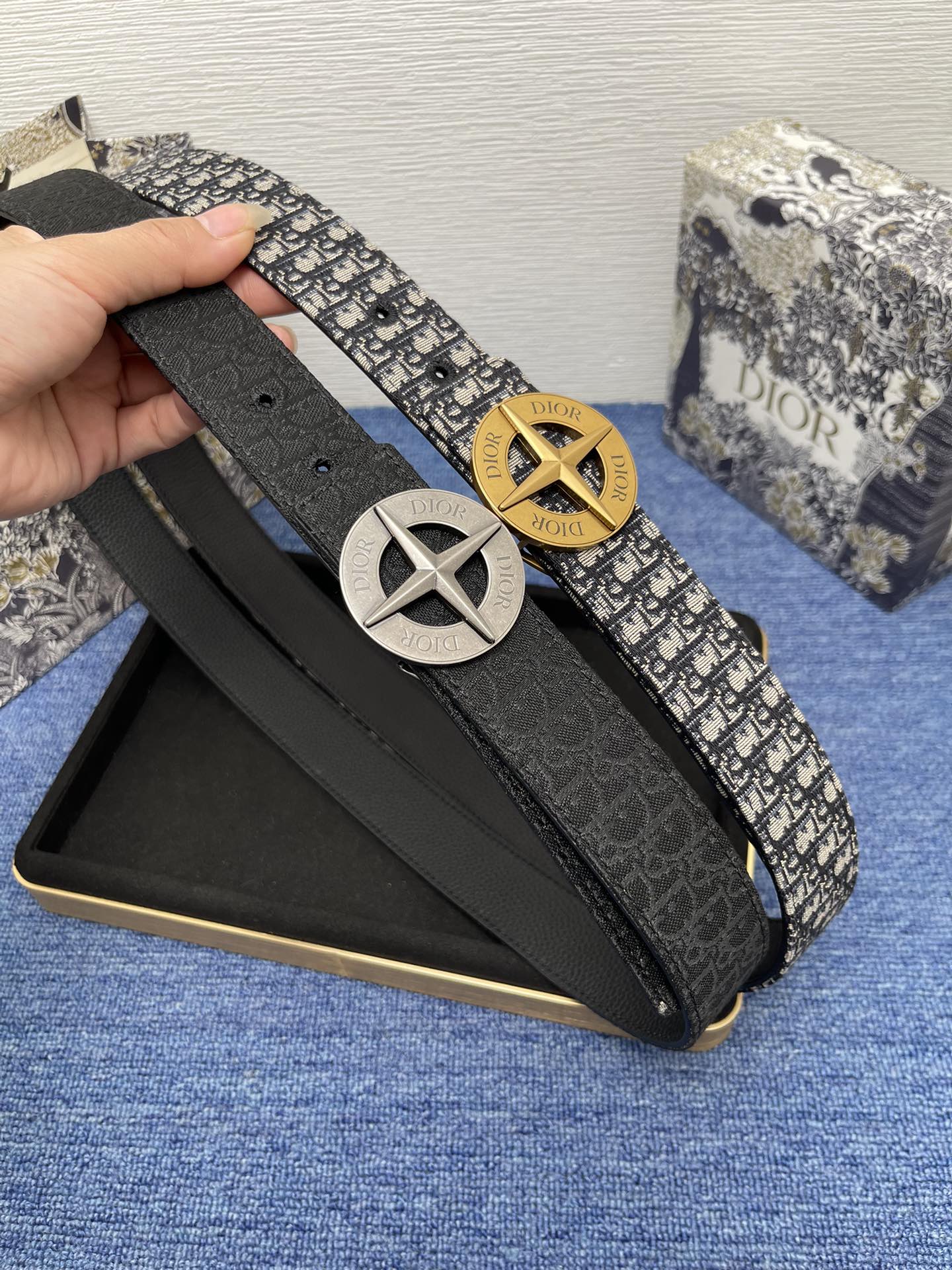 Dior Male Pin Buckle Belt Black Adjustable M