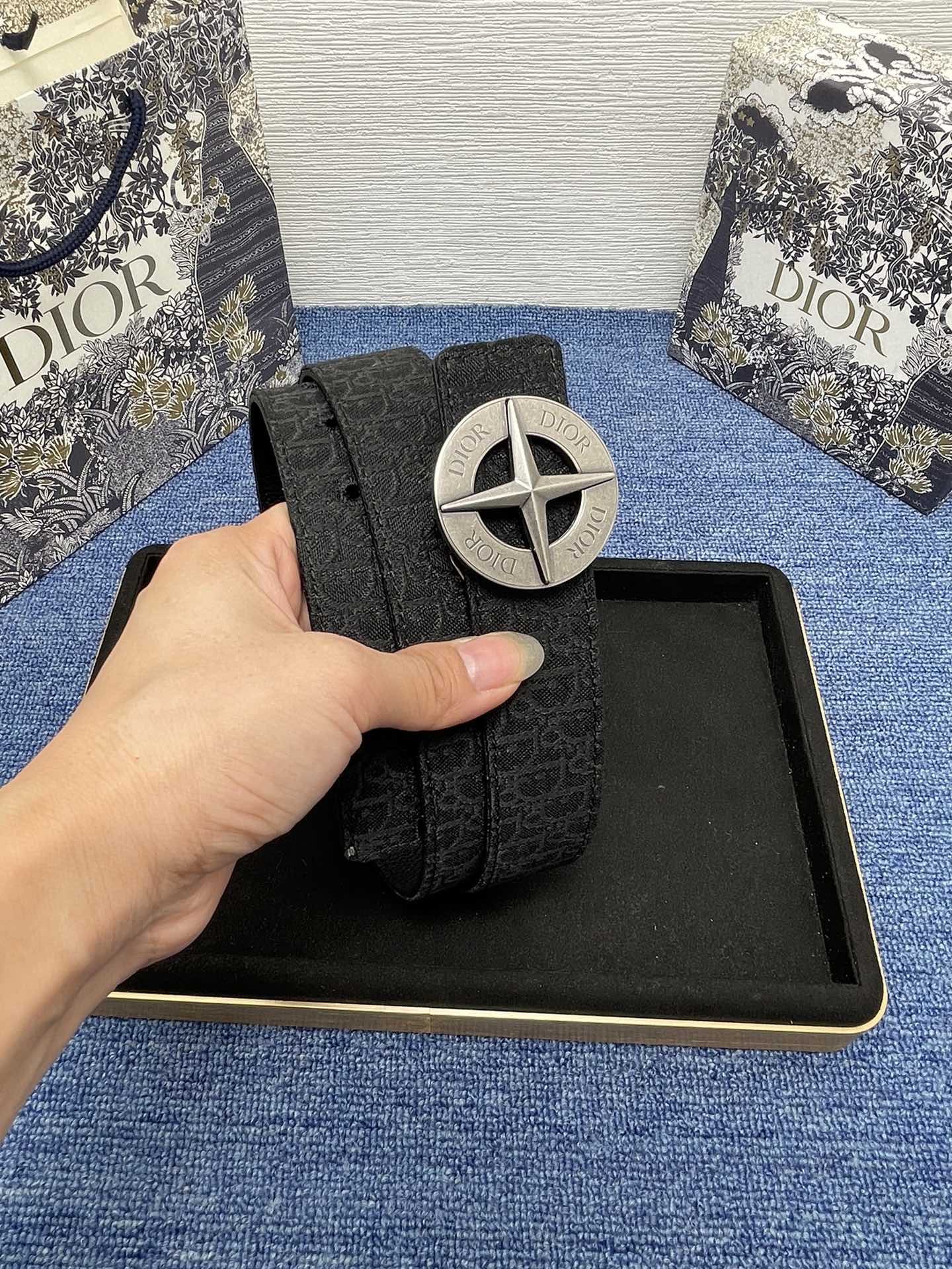 Dior Male Pin Buckle Belt Black Adjustable M