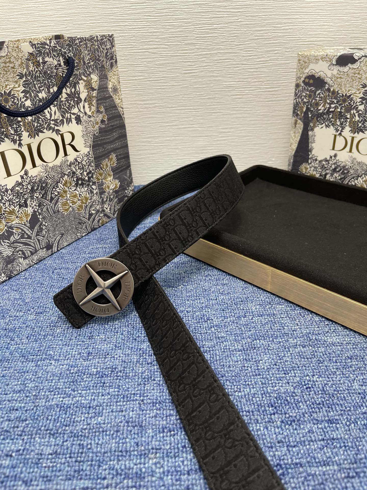 Dior Male Pin Buckle Belt Black Adjustable M