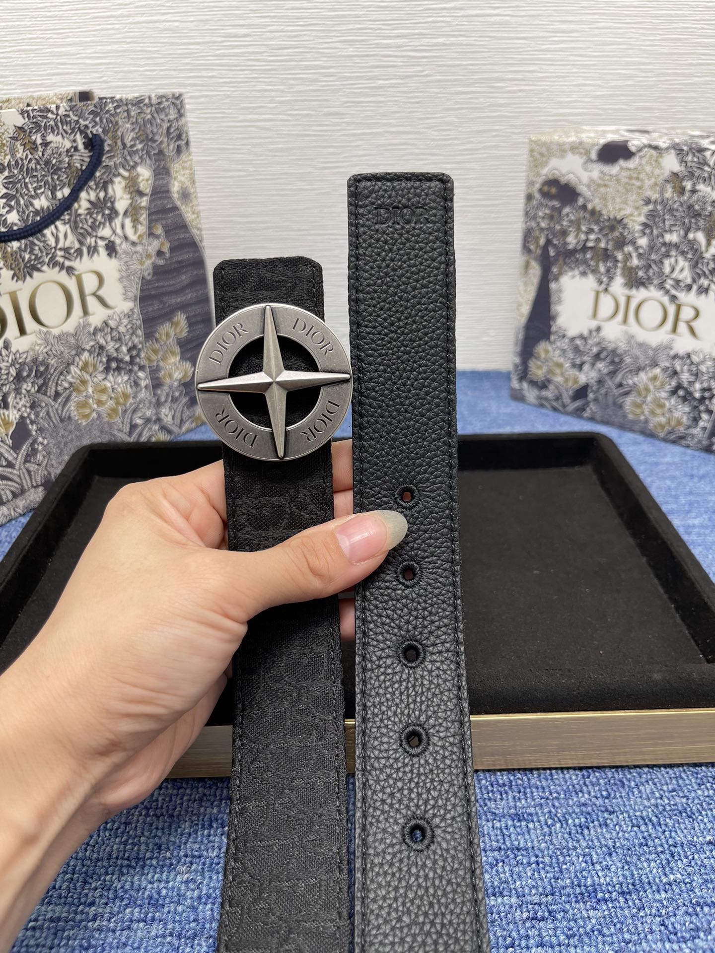 Dior Male Pin Buckle Belt Black Adjustable M