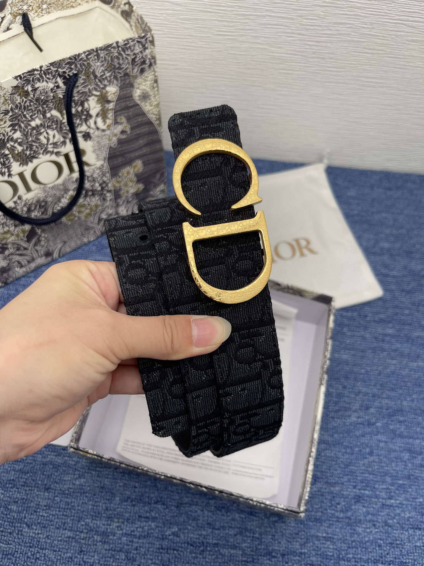 Dior Male Pin Buckle Belt Black Adjustable M