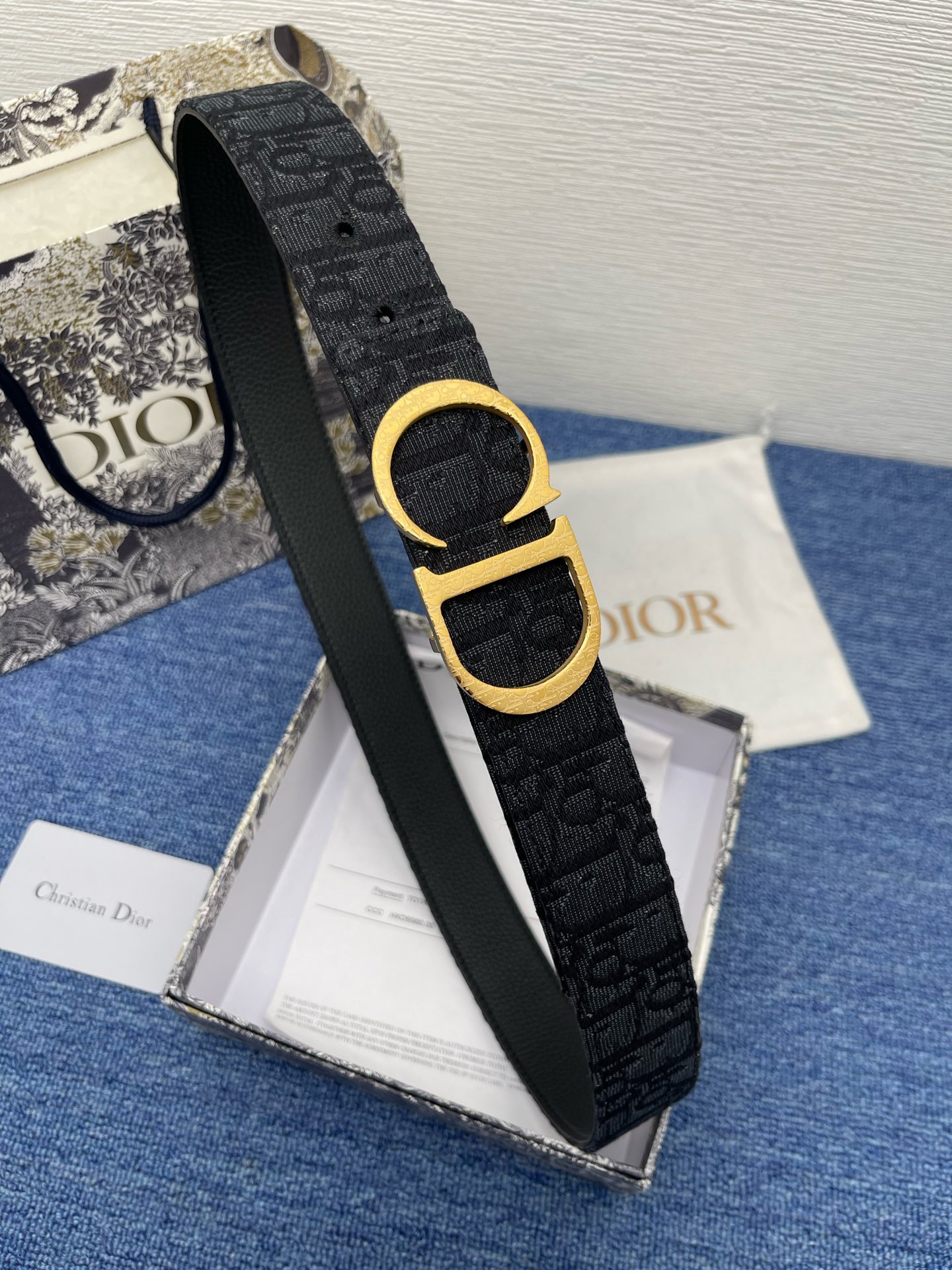 Dior Male Pin Buckle Belt Black Adjustable M
