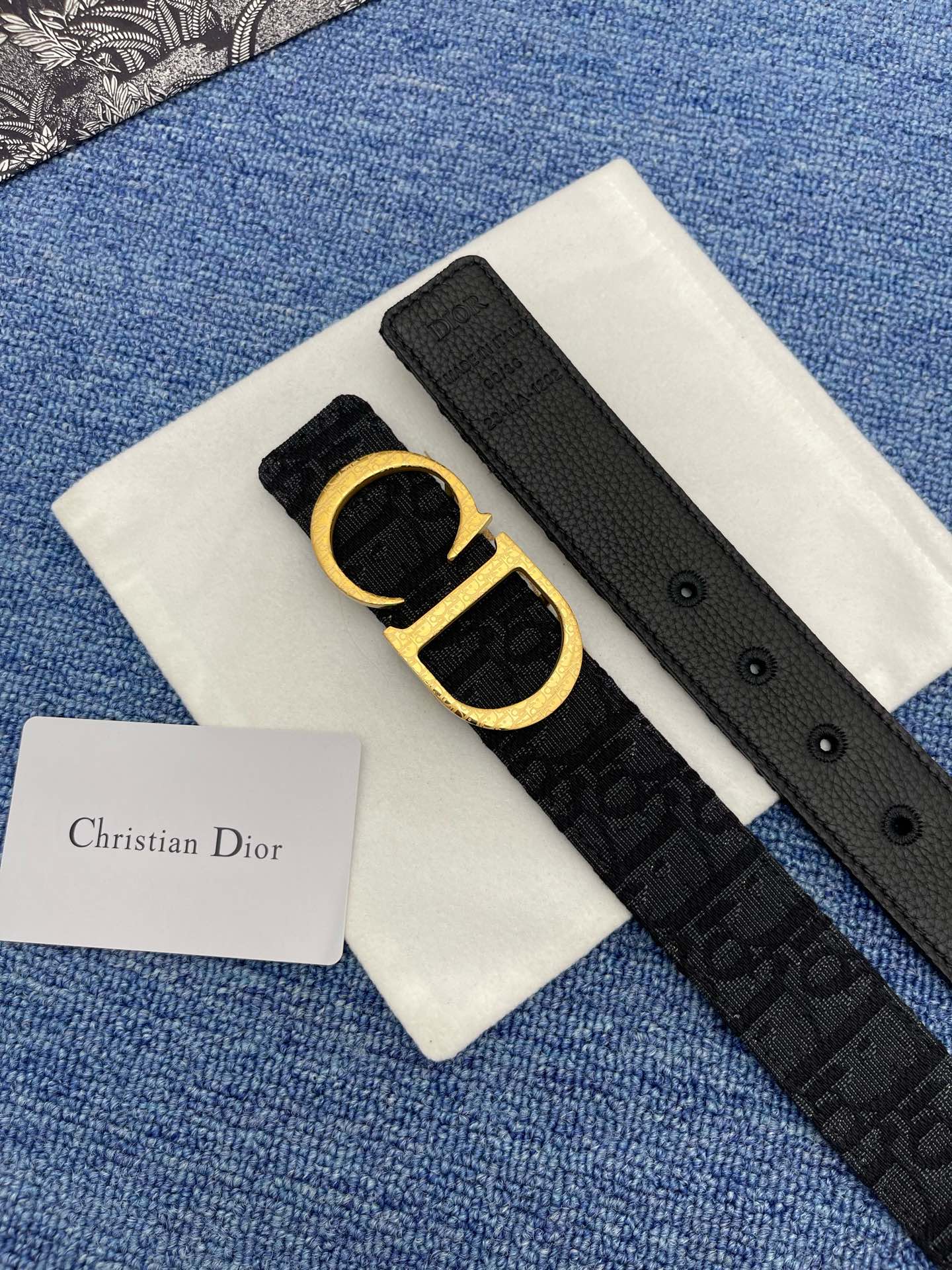 Dior Male Pin Buckle Belt Black Adjustable M