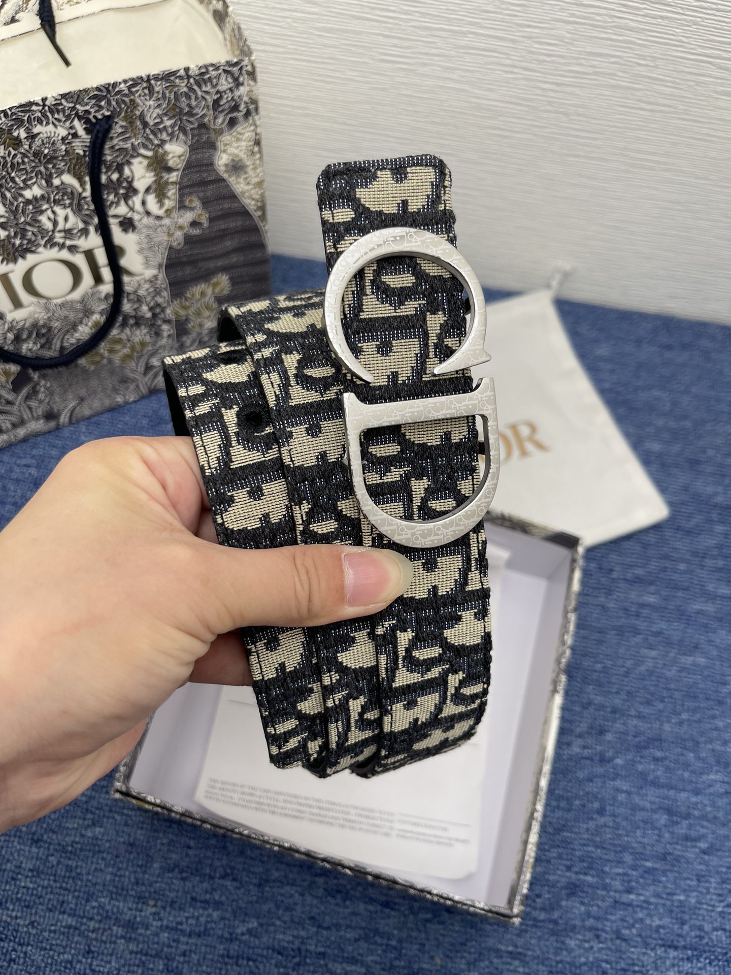 Dior Male Pin Buckle Belt Black Adjustable M