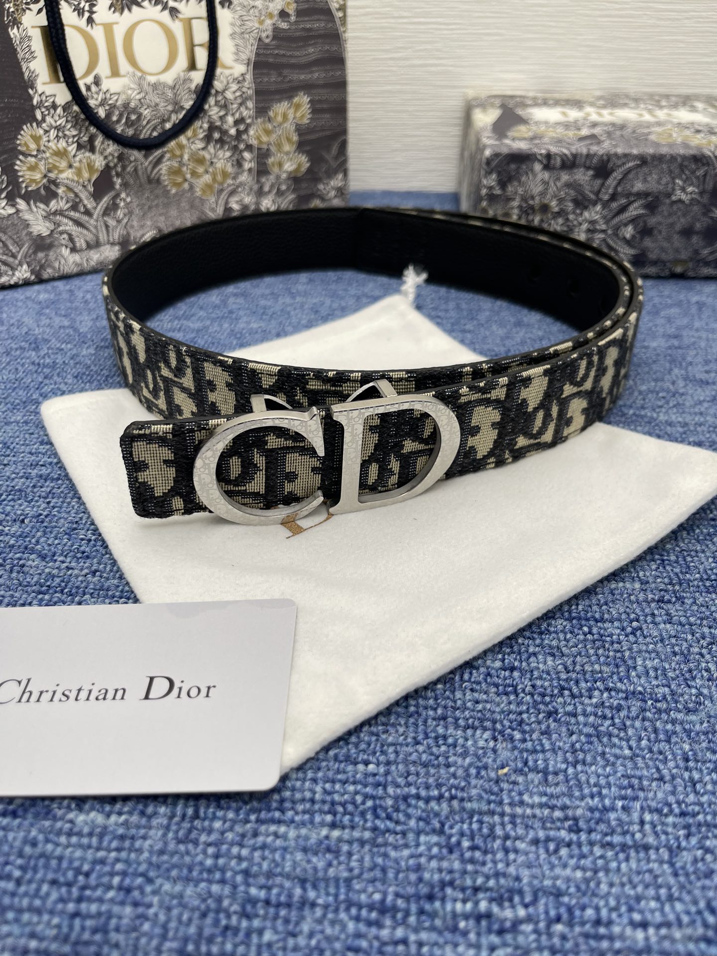 Dior Male Pin Buckle Belt Black Adjustable M
