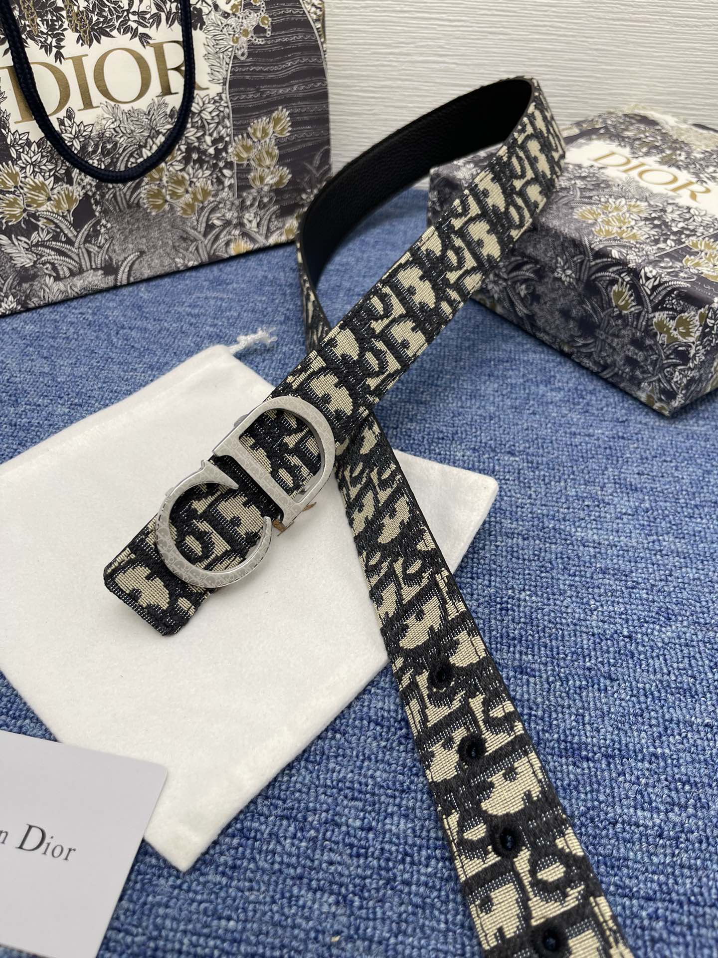 Dior Male Pin Buckle Belt Black Adjustable M