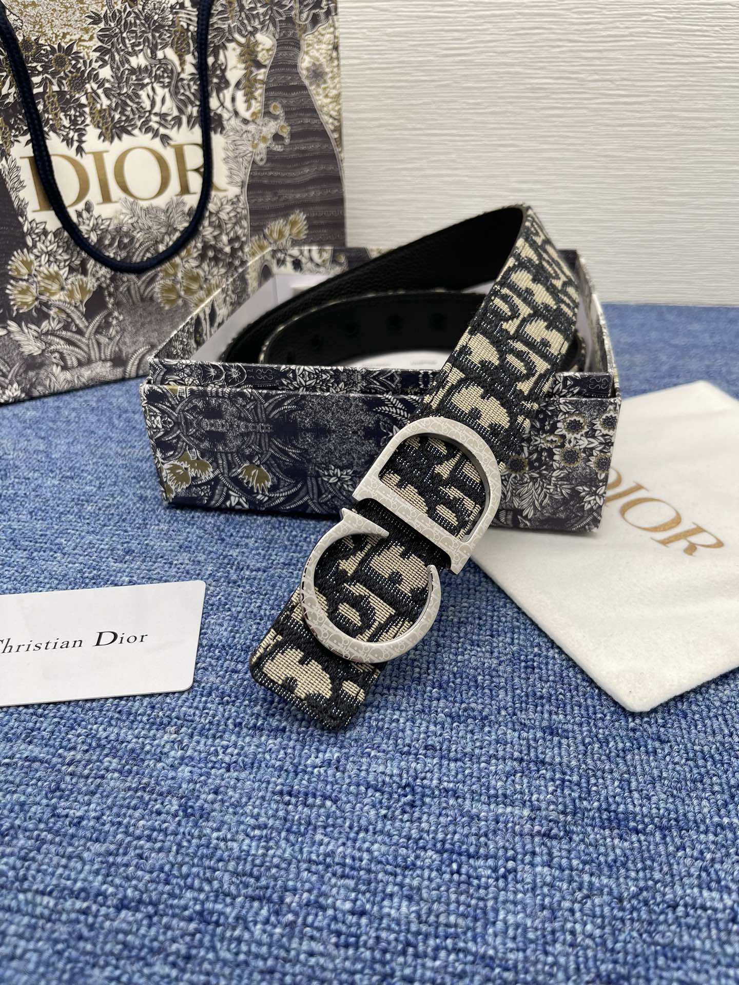 Dior Male Pin Buckle Belt Black Adjustable M