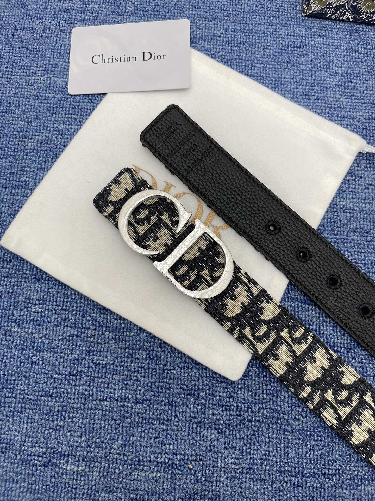 Dior Male Pin Buckle Belt Black Adjustable M