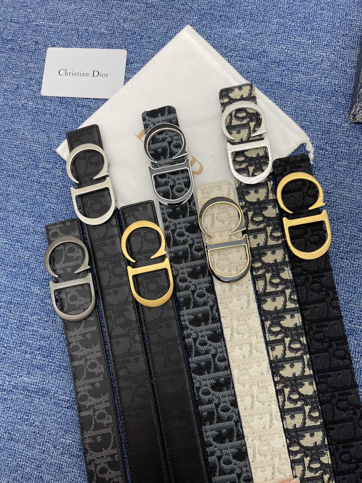 Dior Male Pin Buckle Belt Black Adjustable M