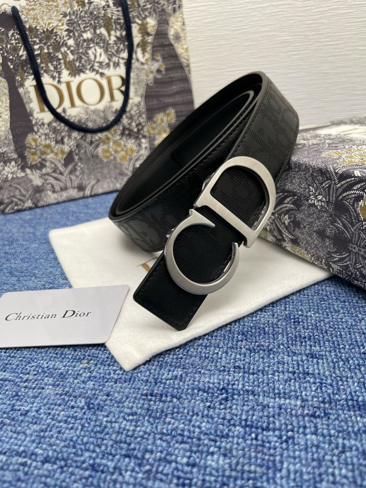 Dior Male Pin Buckle Belt Black Adjustable M