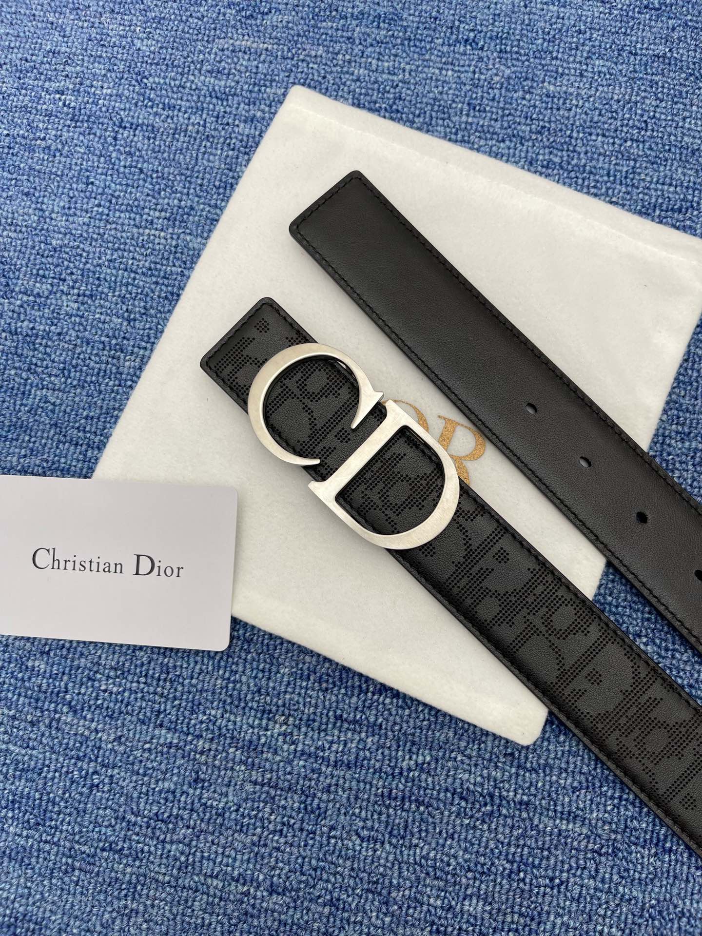 Dior Male Pin Buckle Belt Black Adjustable M
