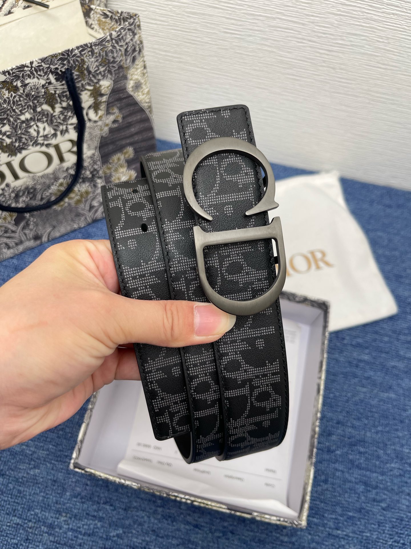 Dior Male Pin Buckle Belt Black Adjustable M