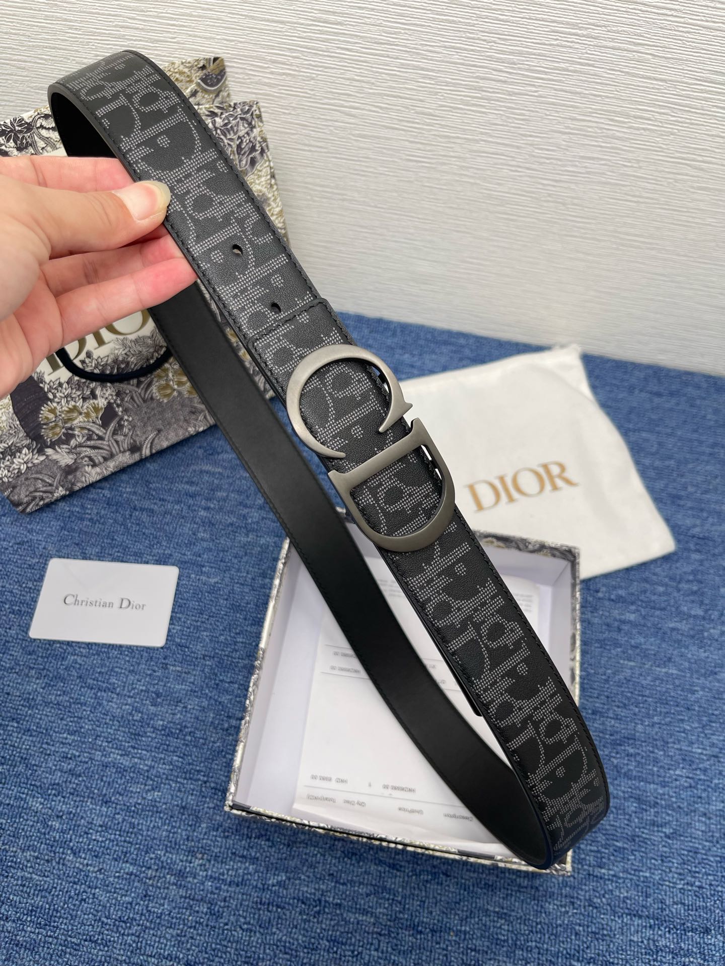 Dior Male Pin Buckle Belt Black Adjustable M