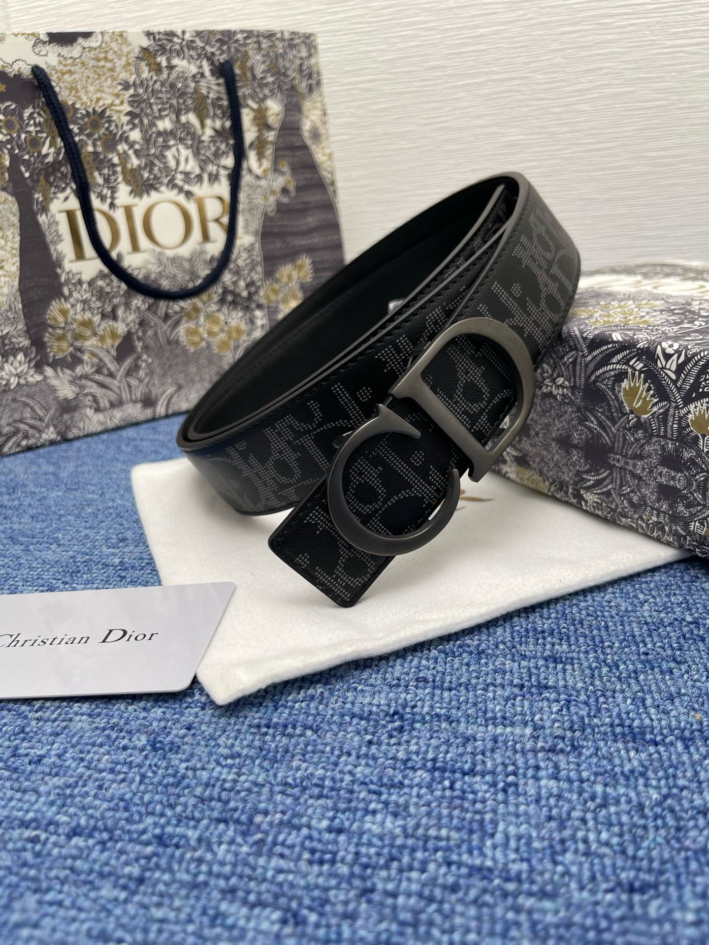 Dior Male Pin Buckle Belt Black Adjustable M