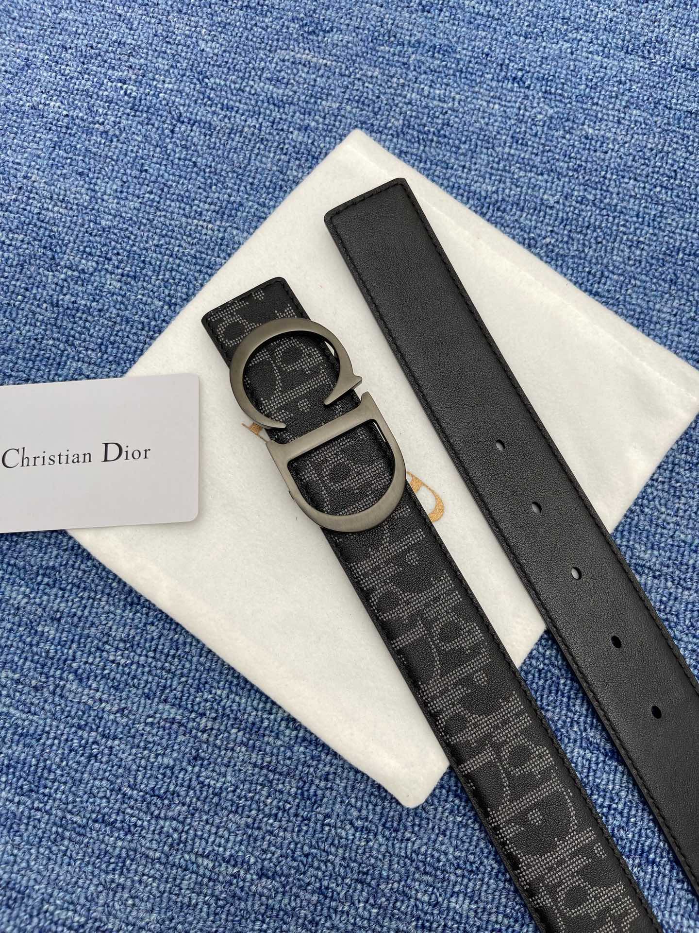 Dior Male Pin Buckle Belt Black Adjustable M