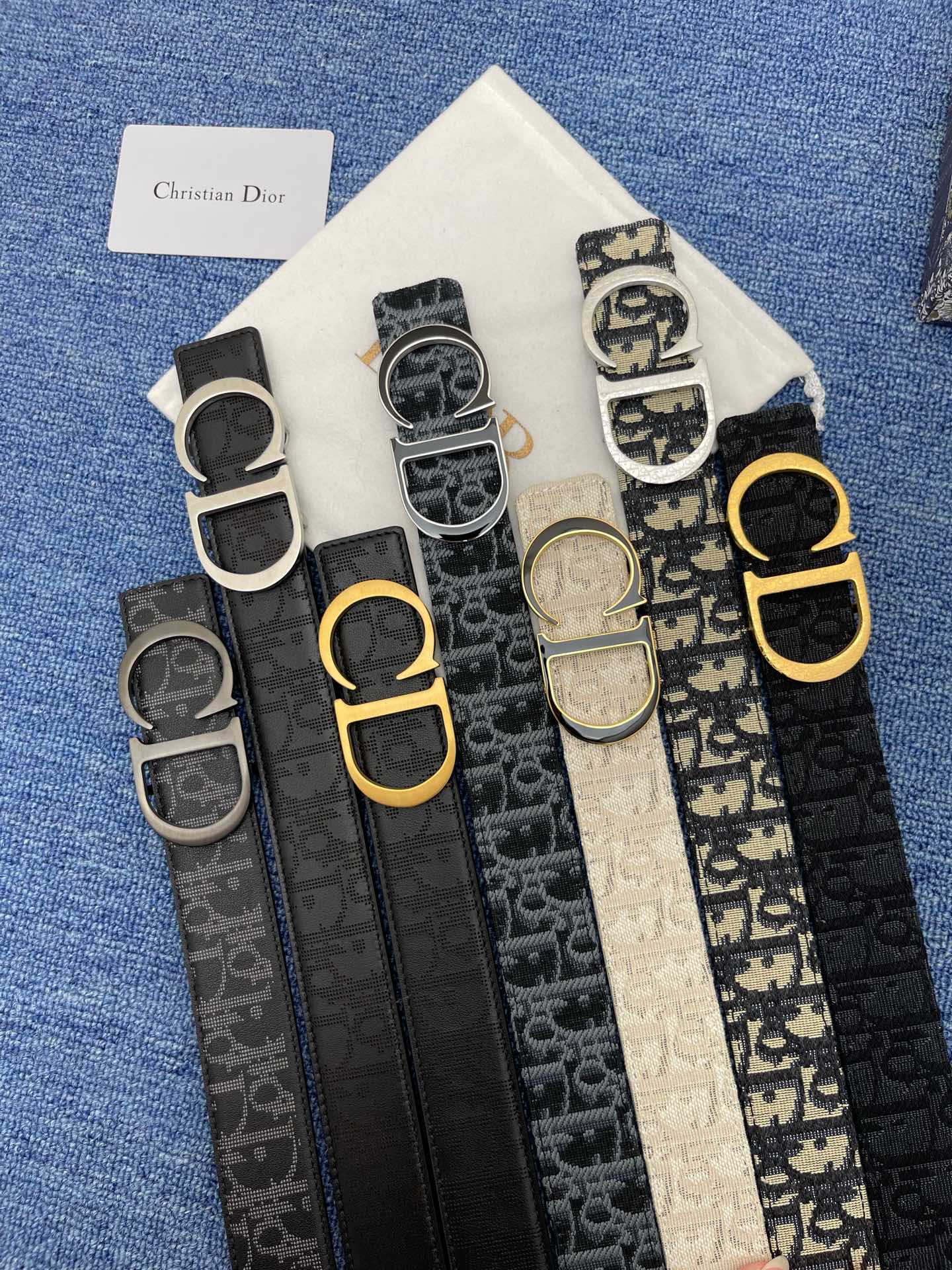 Dior Male Pin Buckle Belt Black Adjustable M