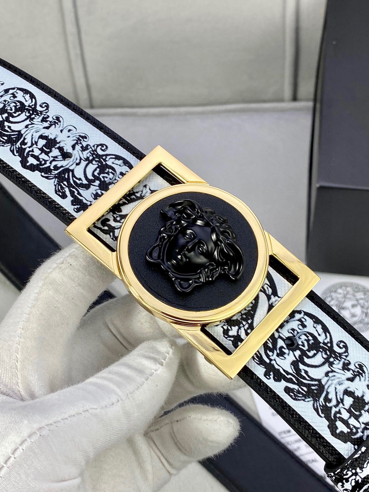 Versace Basic Belt Cow Leather S-m-l