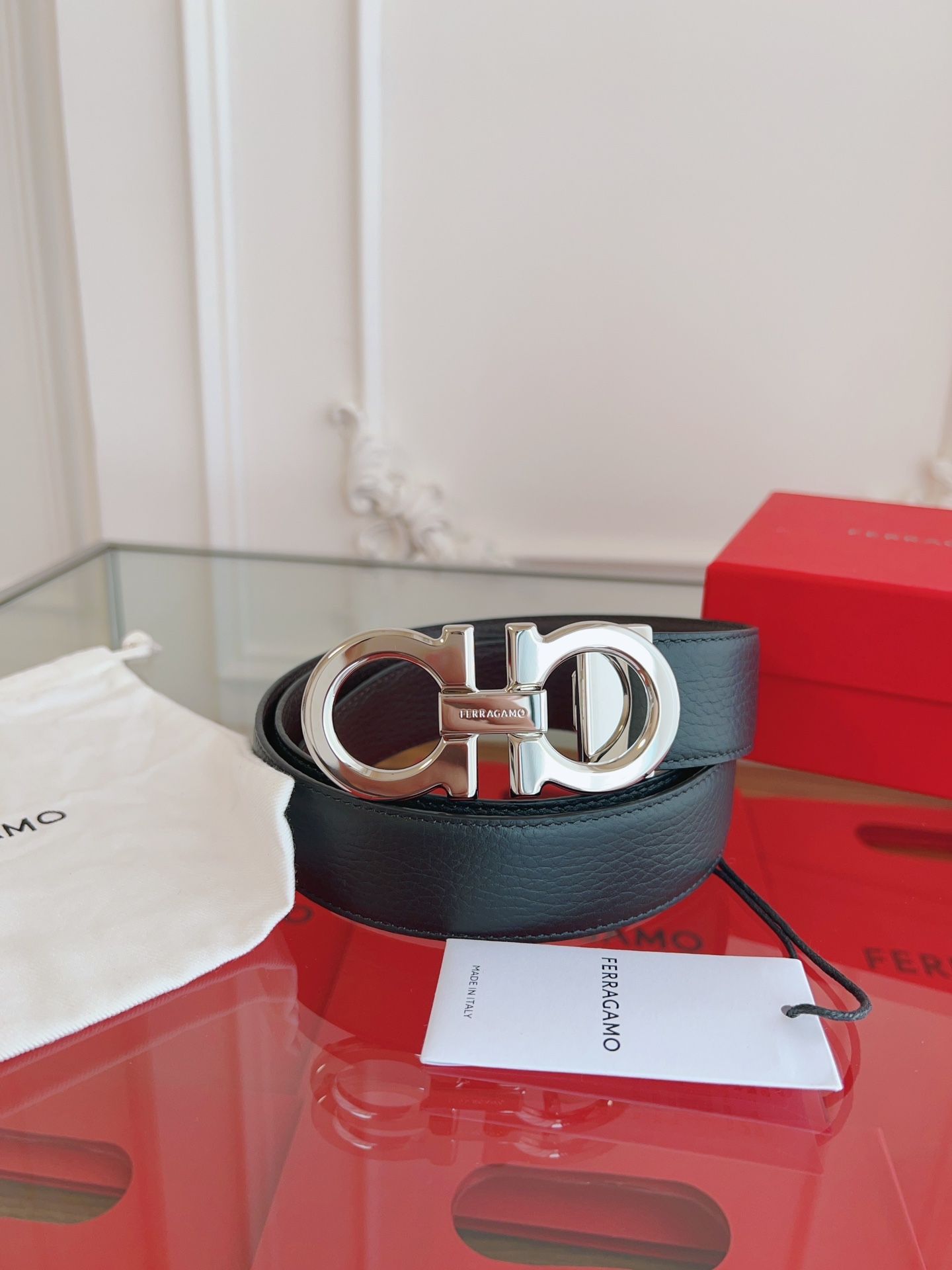 Salvatore Ferragamo Male Leather Belt