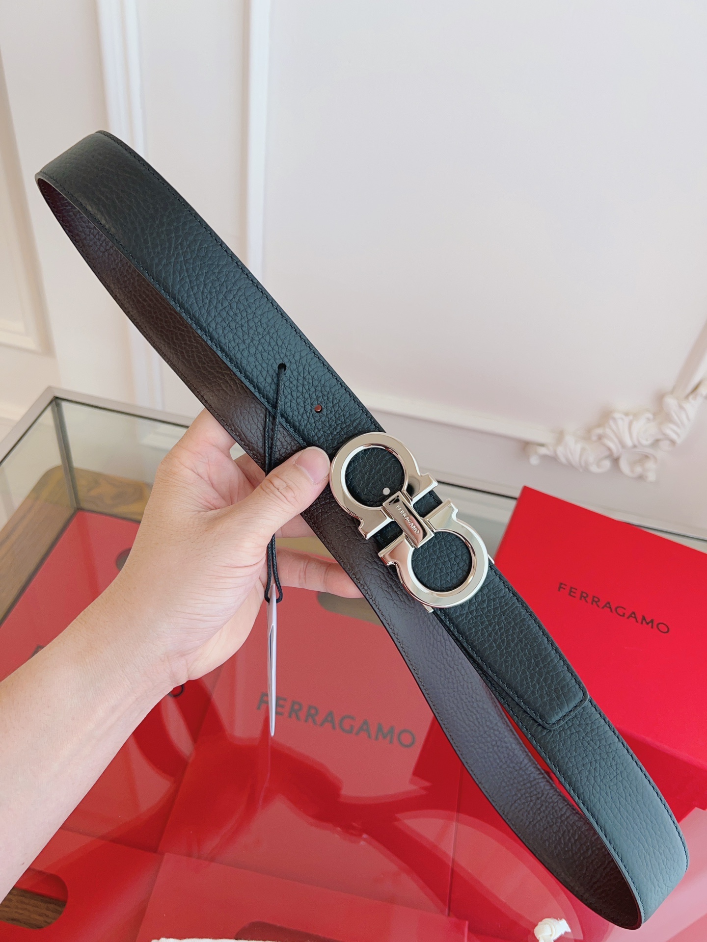 Salvatore Ferragamo Male Leather Belt