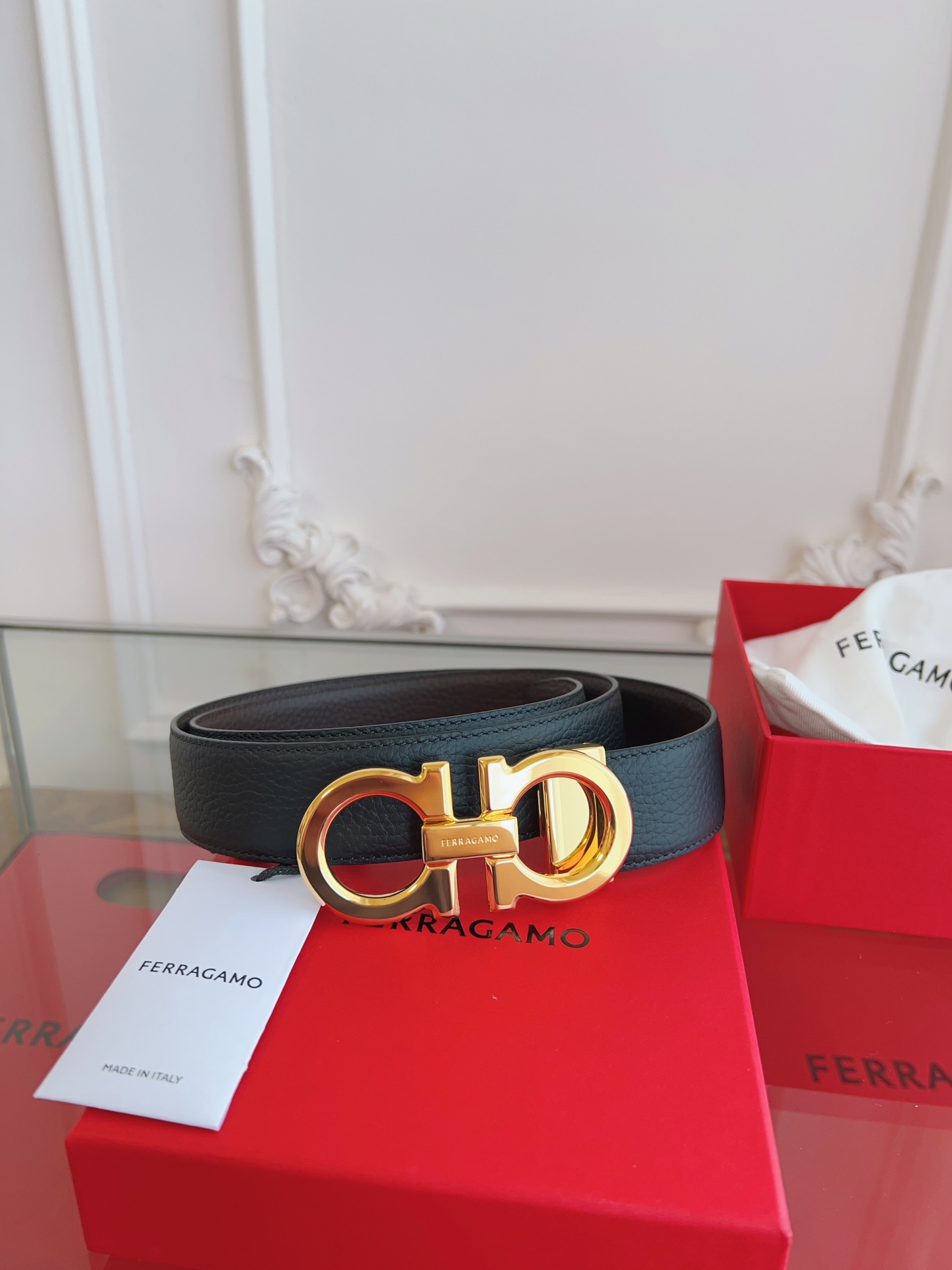 Salvatore Ferragamo Male Leather Belt