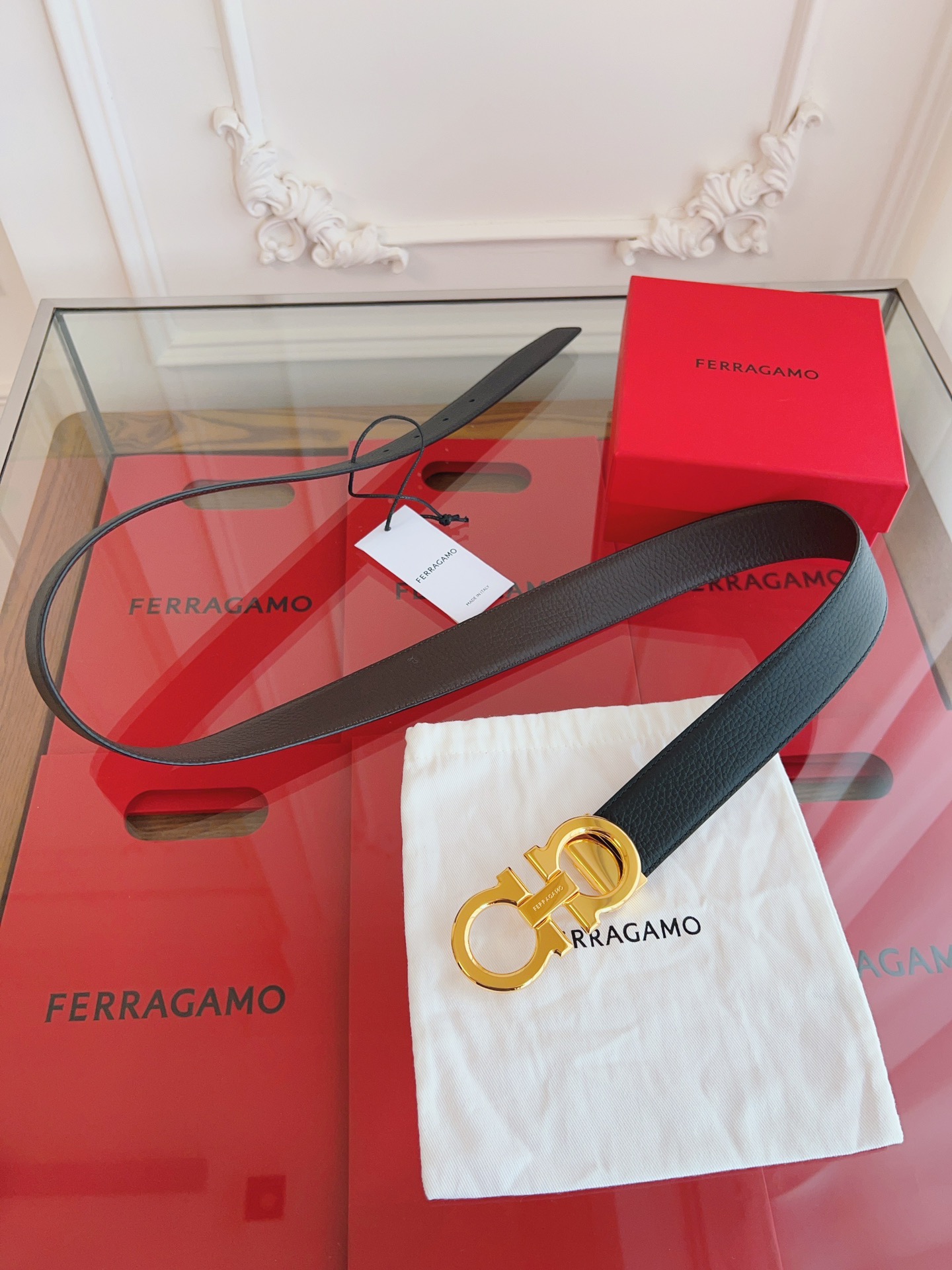 Salvatore Ferragamo Male Leather Belt