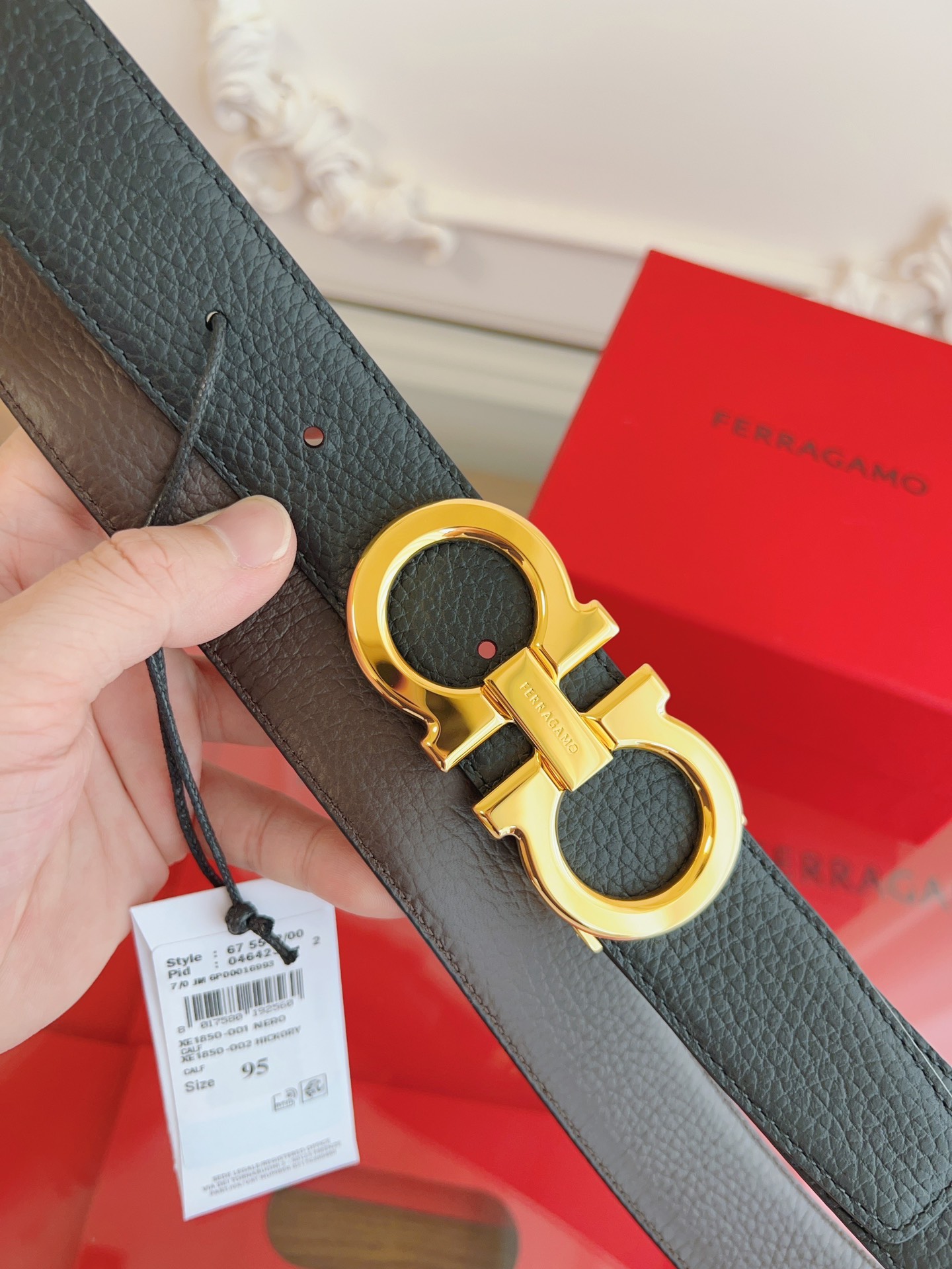 Salvatore Ferragamo Male Leather Belt