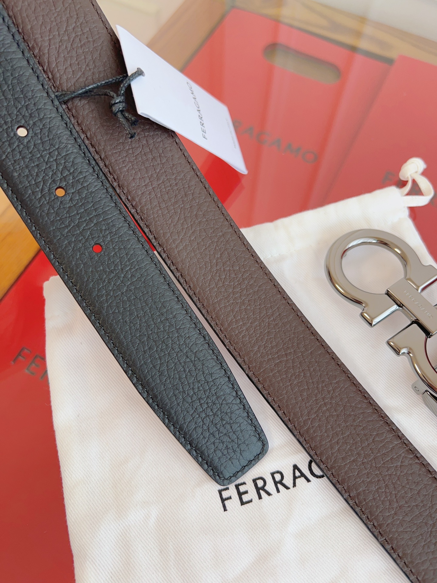 Salvatore Ferragamo Male Leather Belt