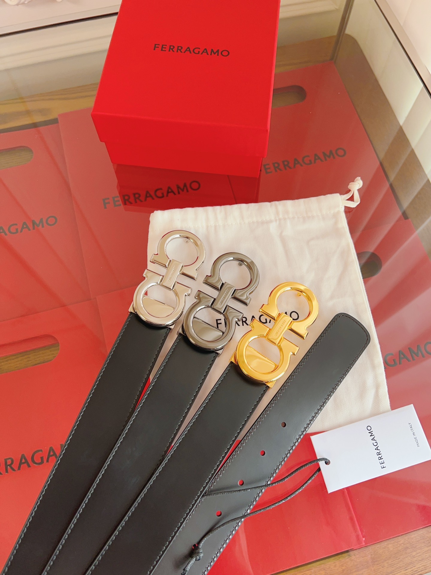 Salvatore Ferragamo Male Leather Belt