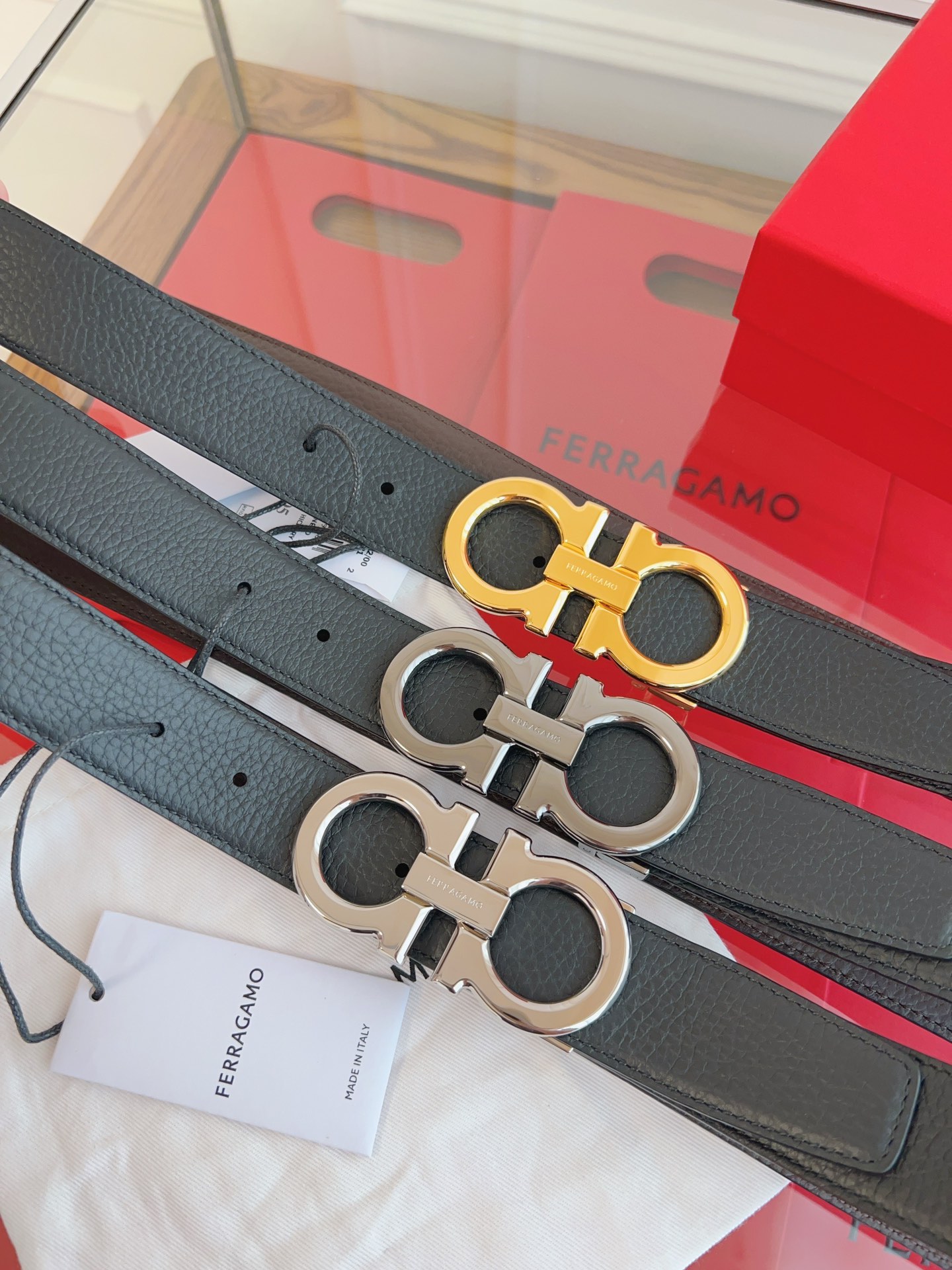 Salvatore Ferragamo Male Leather Belt