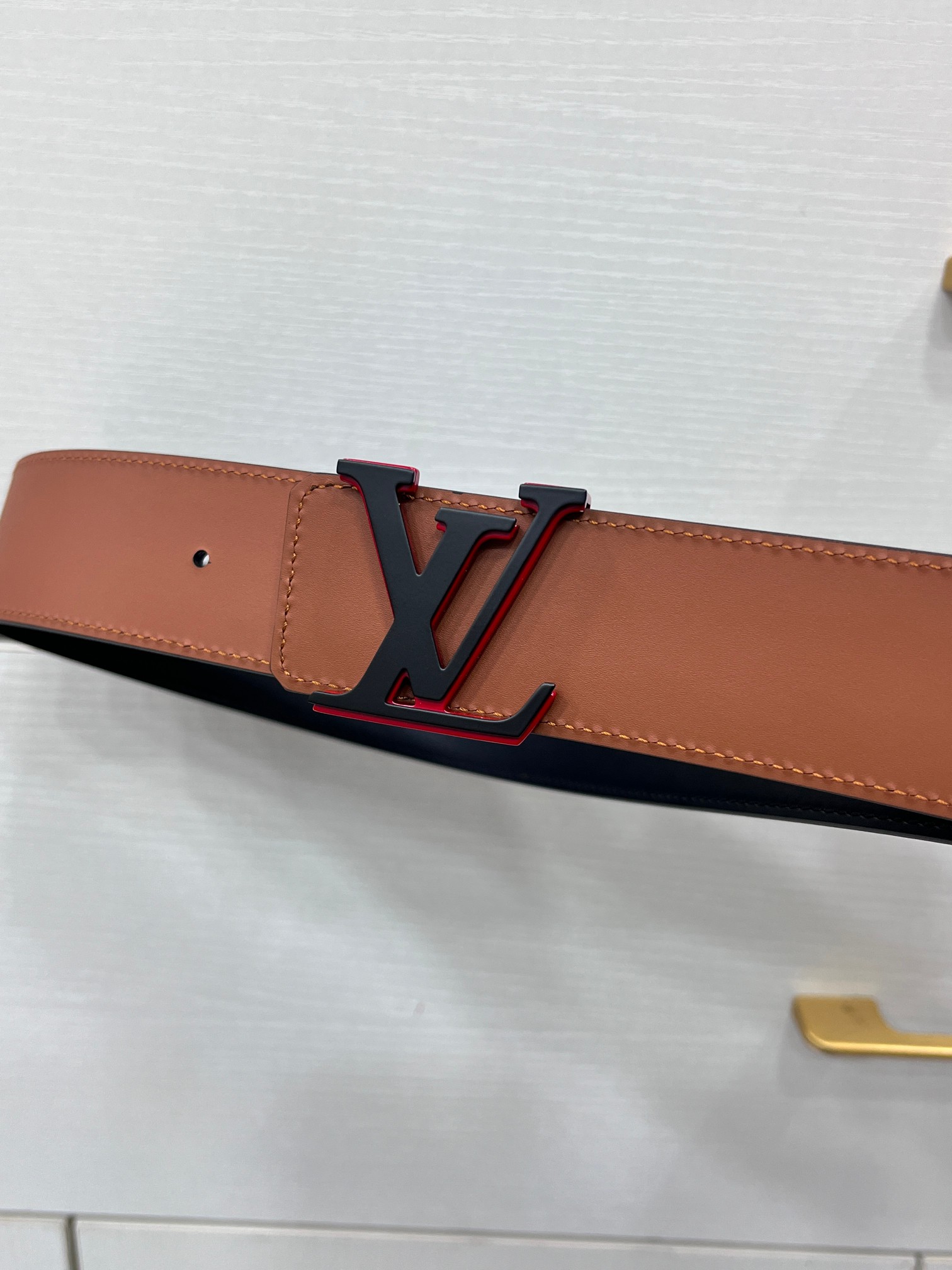 Basic Belt Cow Leather Red