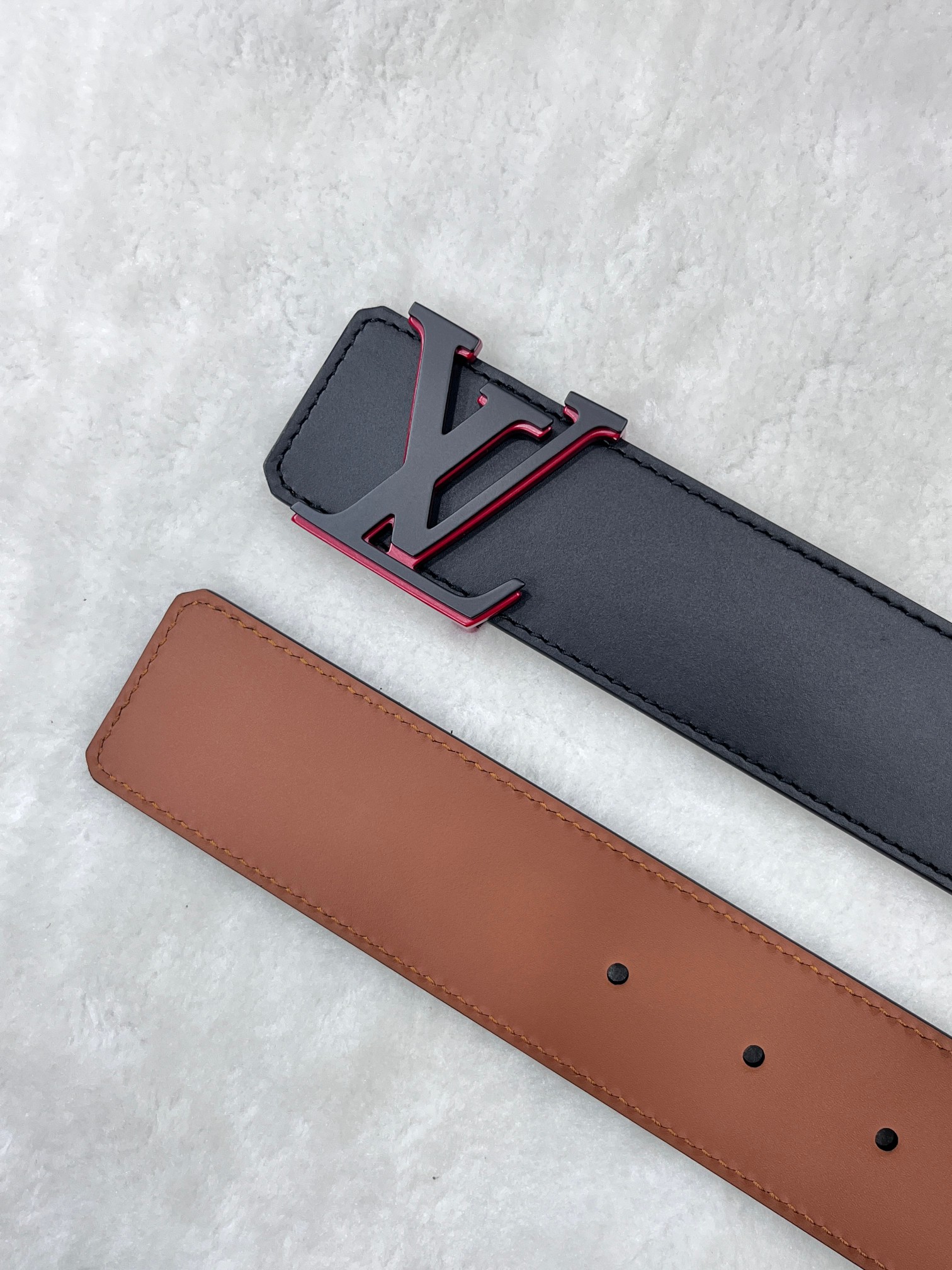 Basic Belt Cow Leather Red