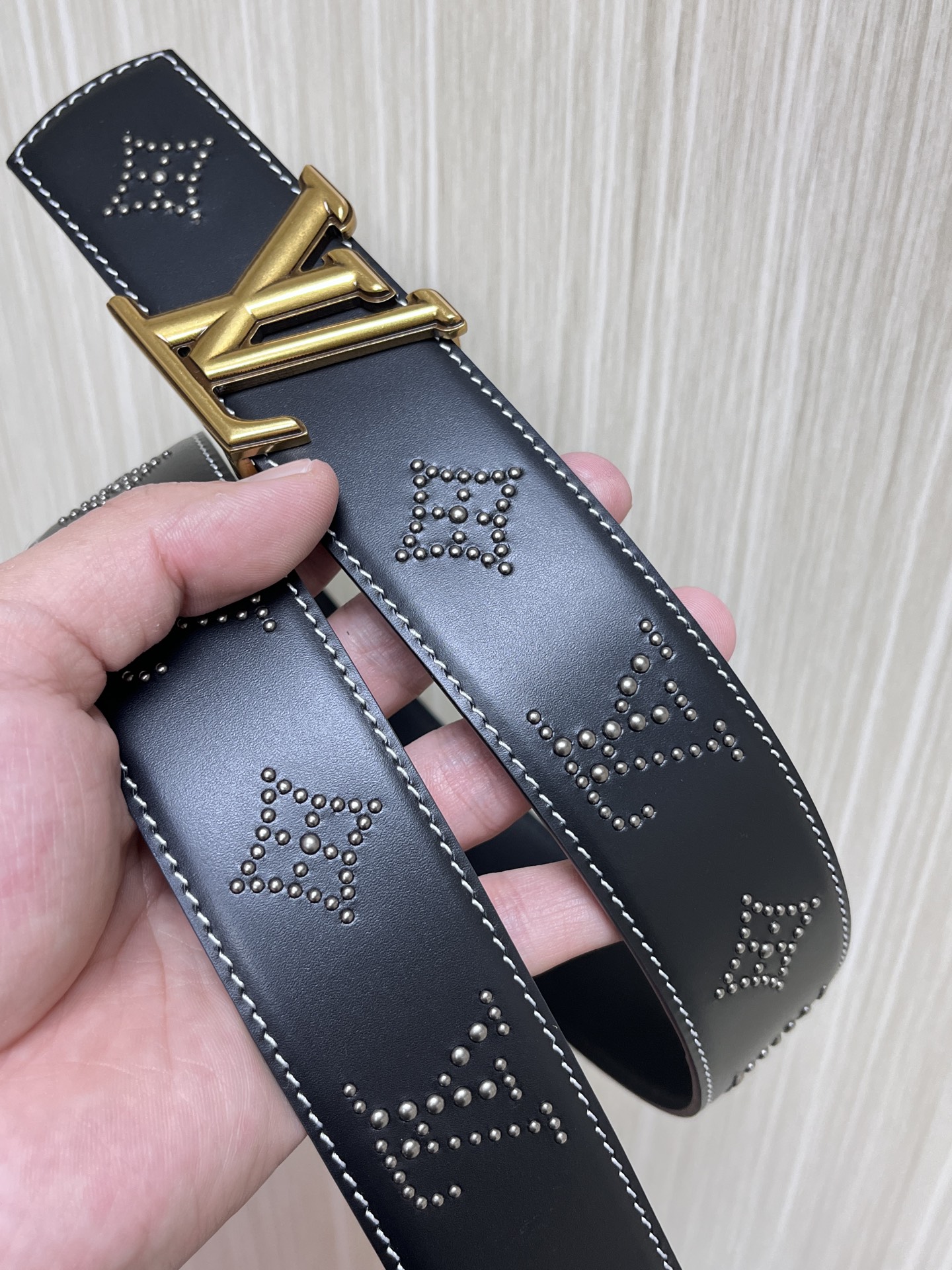 Louis Vuitton Male Basic Belt Cow Leather S-m-l