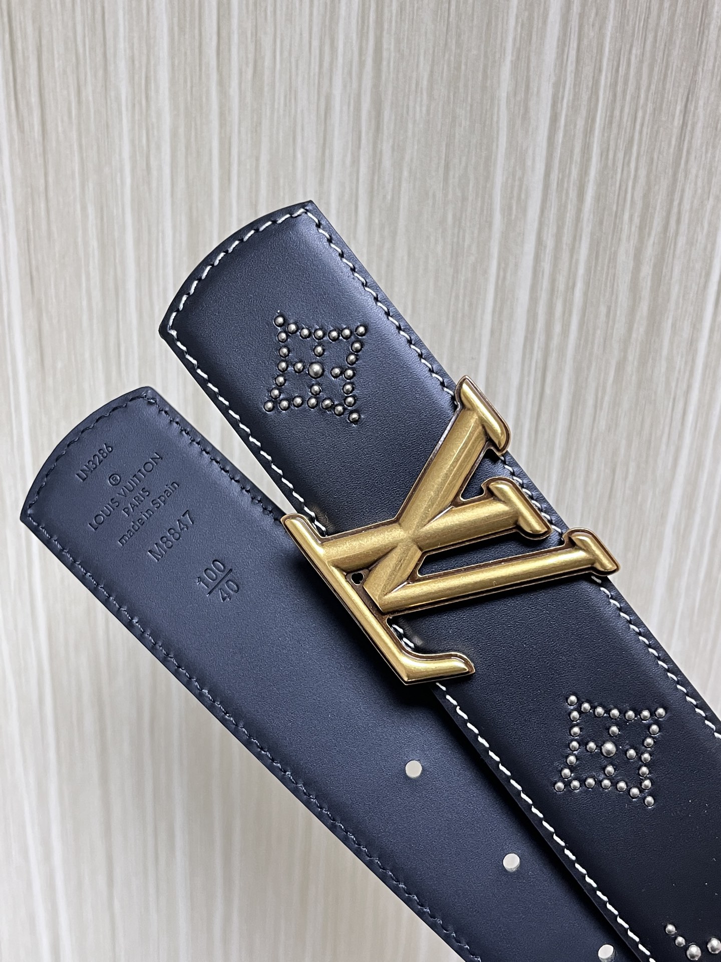 Louis Vuitton Male Basic Belt Cow Leather S-m-l