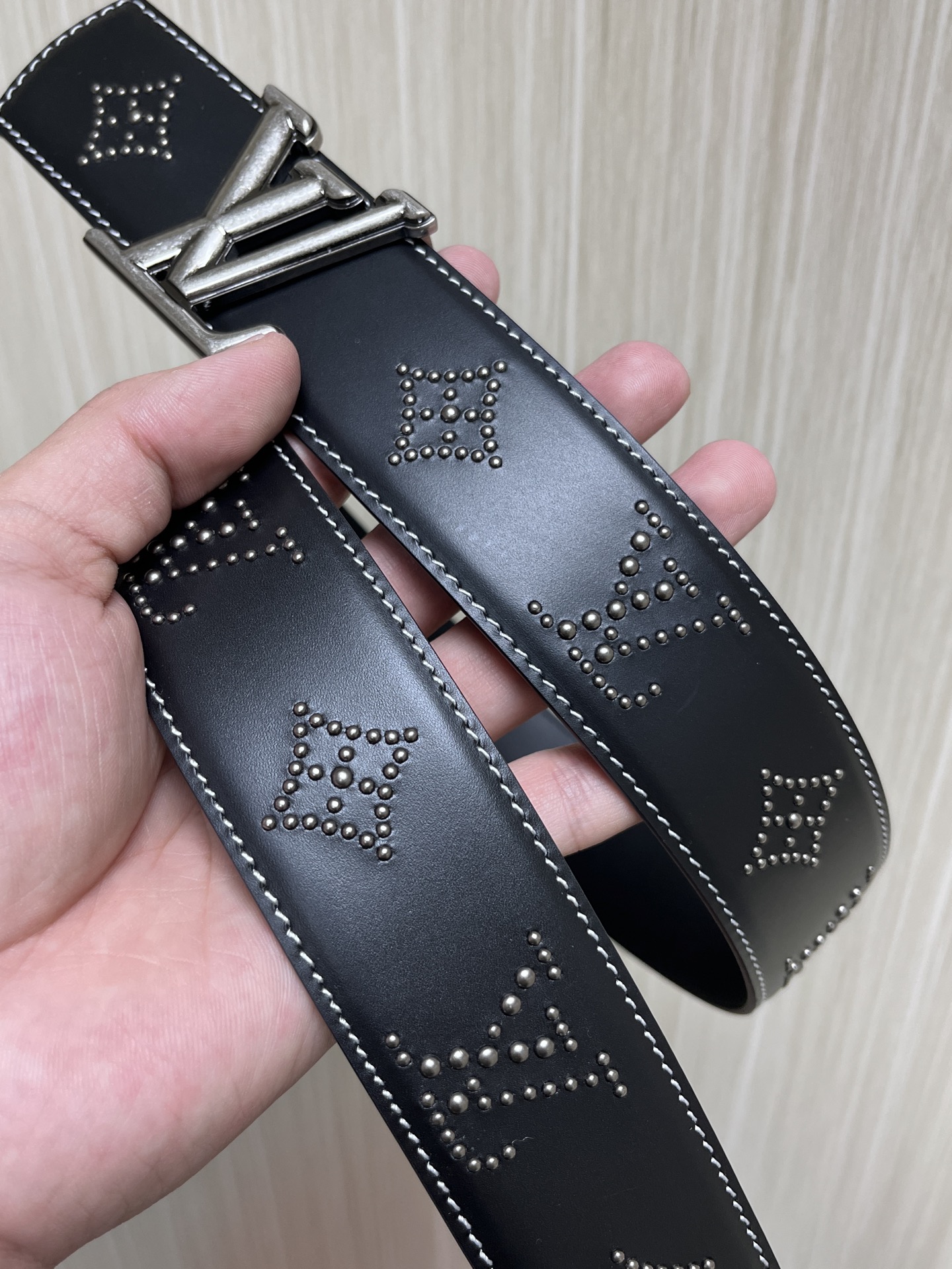 Louis Vuitton Male Basic Belt Cow Leather S-m-l