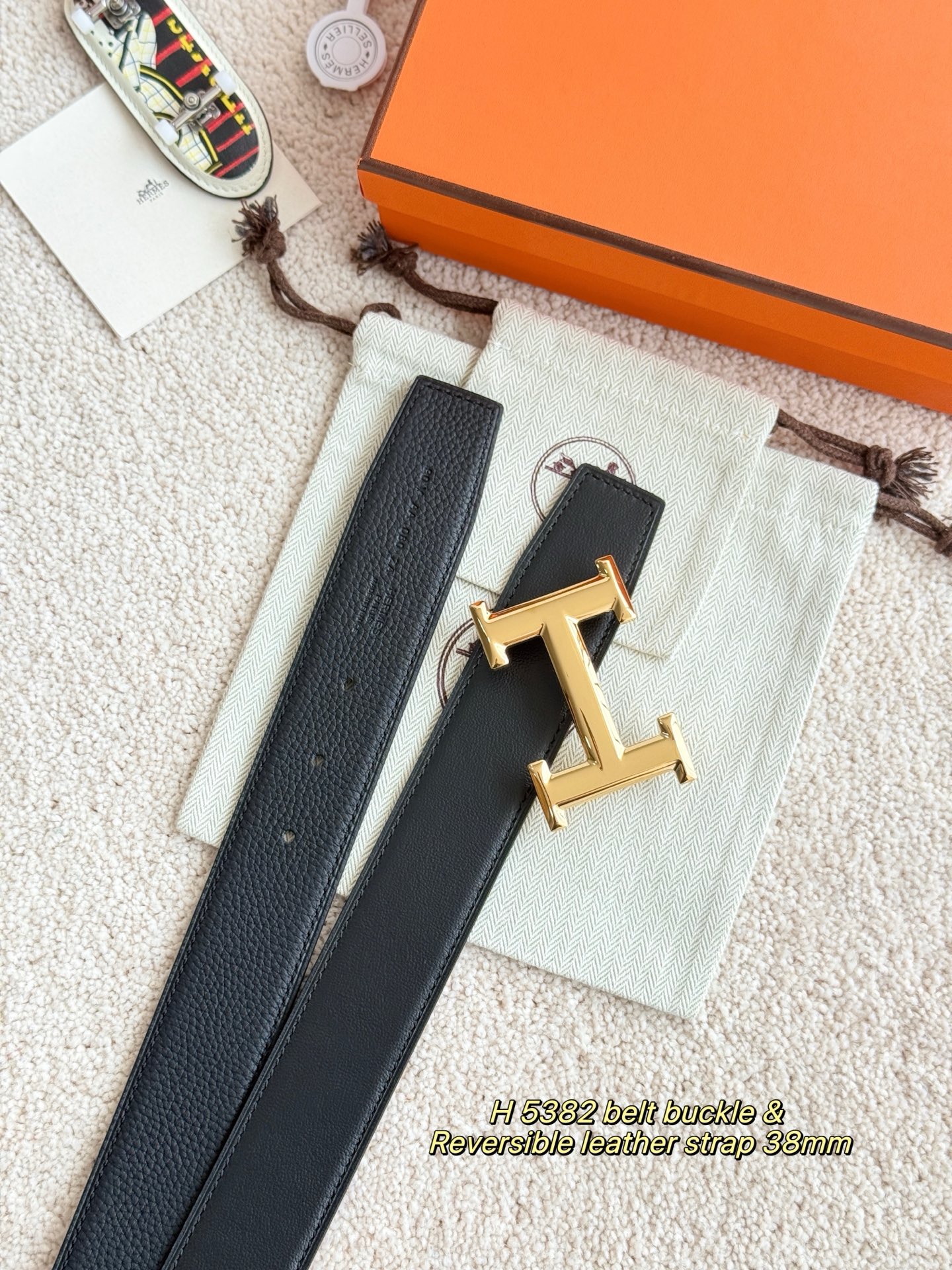 Dior Basic Belt Cow Leather Gold Narrow Width S-m