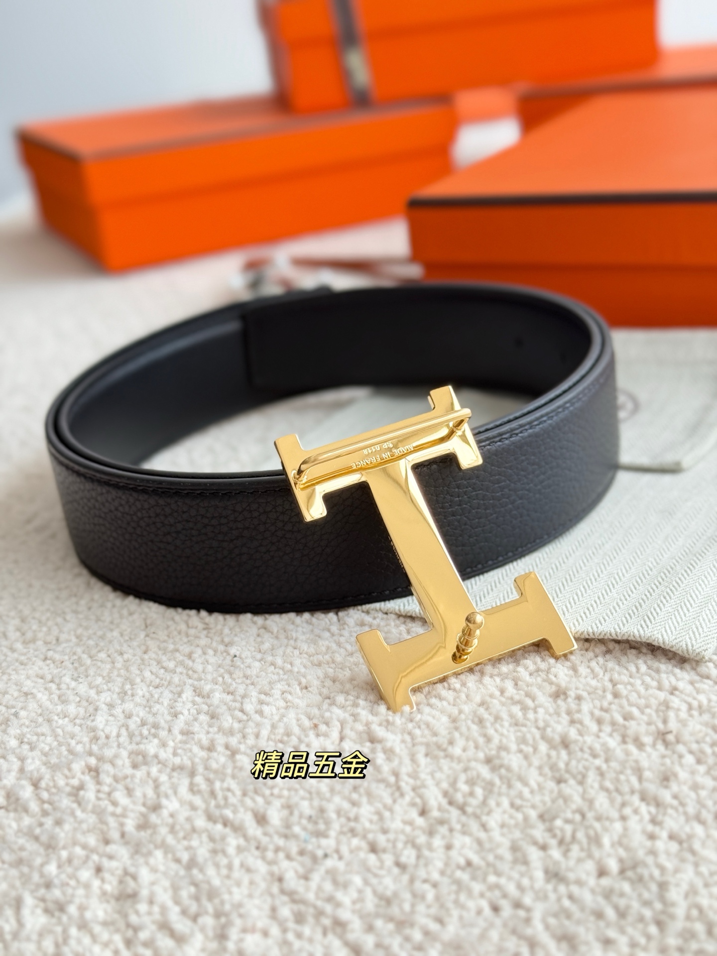 Dior Basic Belt Cow Leather Gold Narrow Width S-m