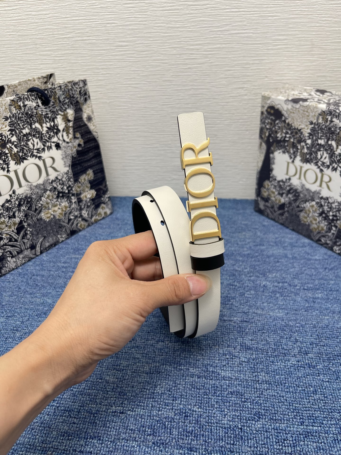 Dior Female Basic Belt Cow Leather Black S-m