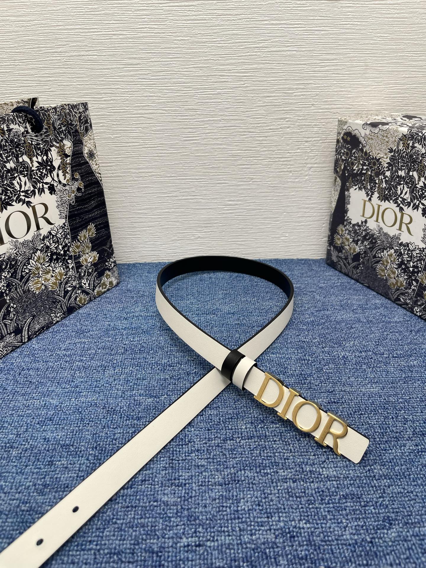 Dior Female Basic Belt Cow Leather Black S-m