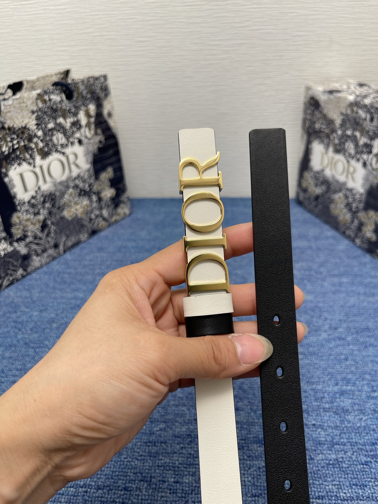 Dior Female Basic Belt Cow Leather Black S-m