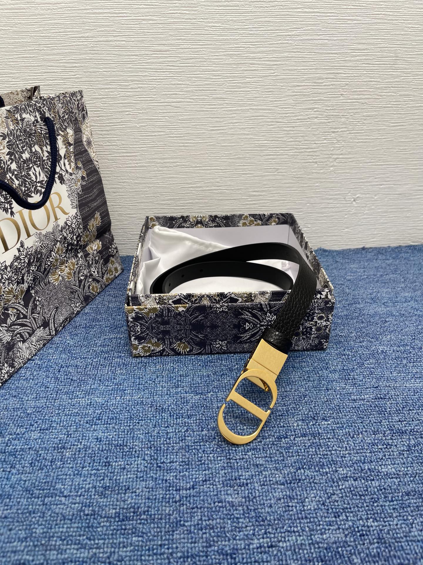 Dior Female Basic Belt Cow Leather Black Adjustable S-m