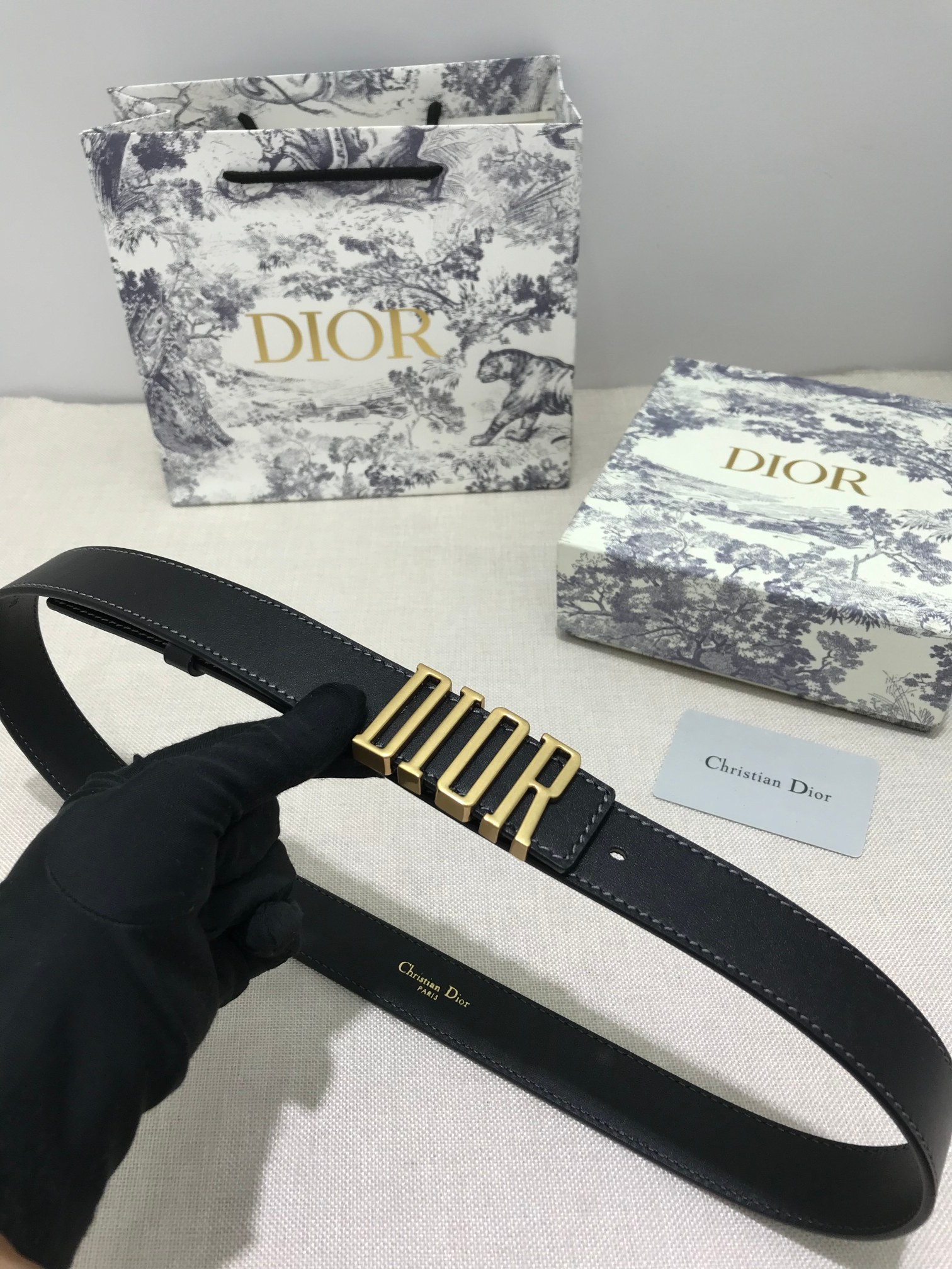 Dior Female Basic Belt Cow Leather Gold S-m-l