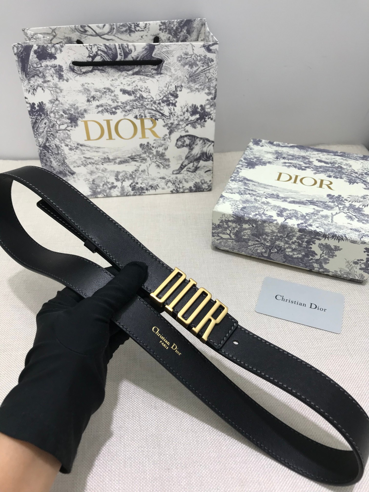 Dior Female Basic Belt Cow Leather Gold S-m-l