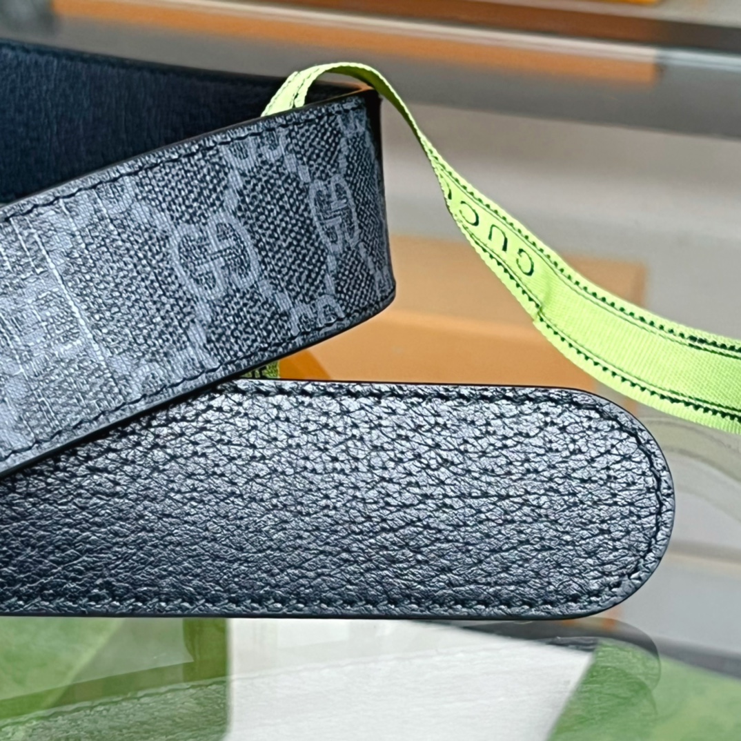 Gucci Male Basic Belt Canvas Black S-m