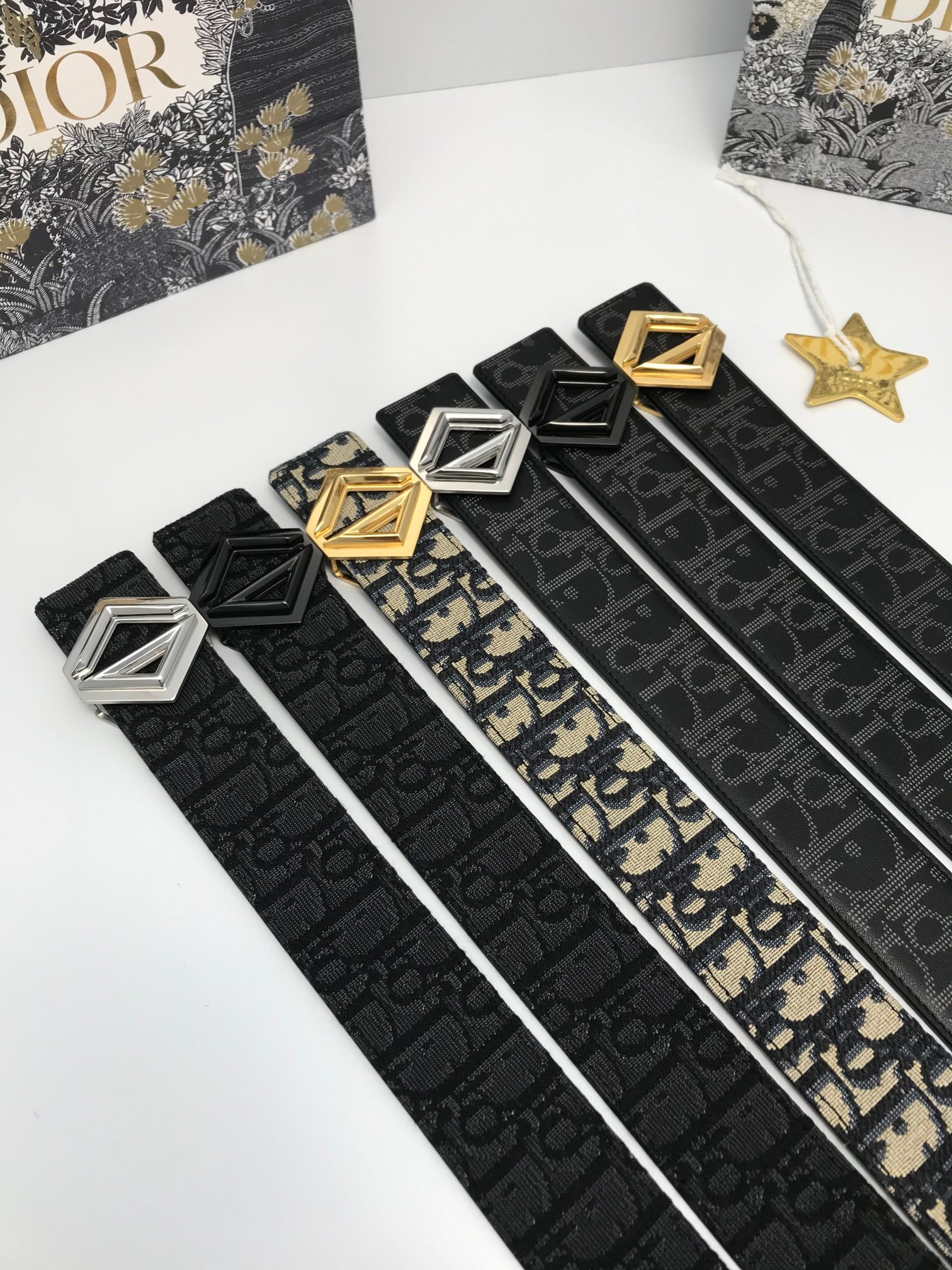 Dior Male Basic Belt Cow Leather Adjustable L