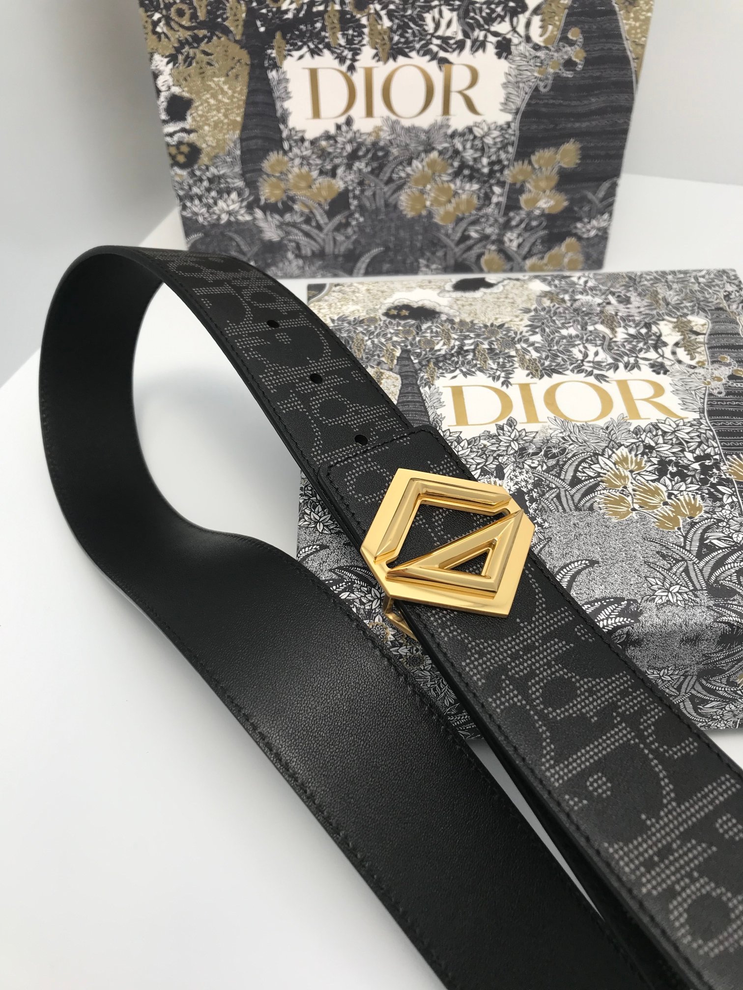 Dior Male Basic Belt Cow Leather Adjustable L